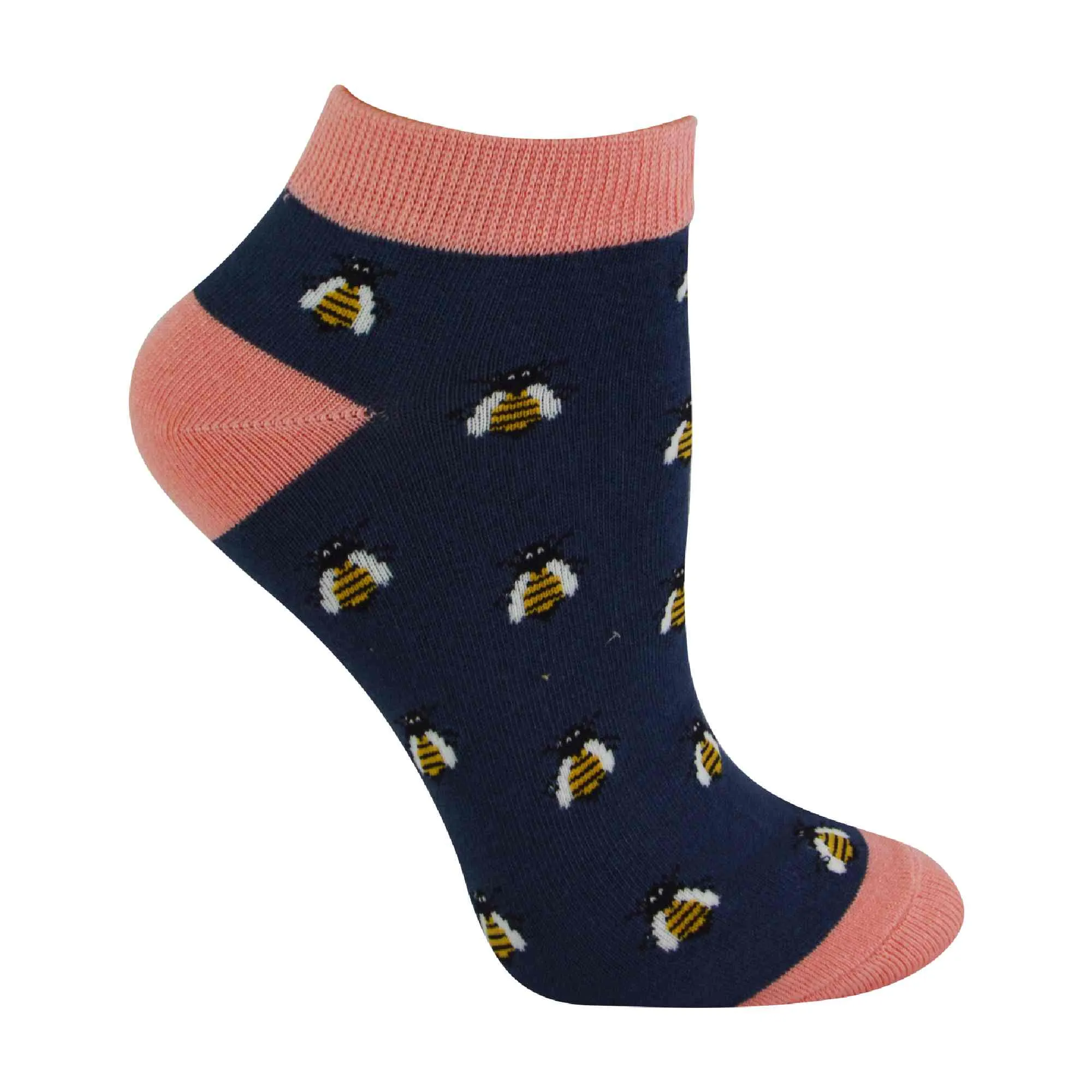 1 Pack Ladies Novelty Animal Themed Bamboo Trainer Socks