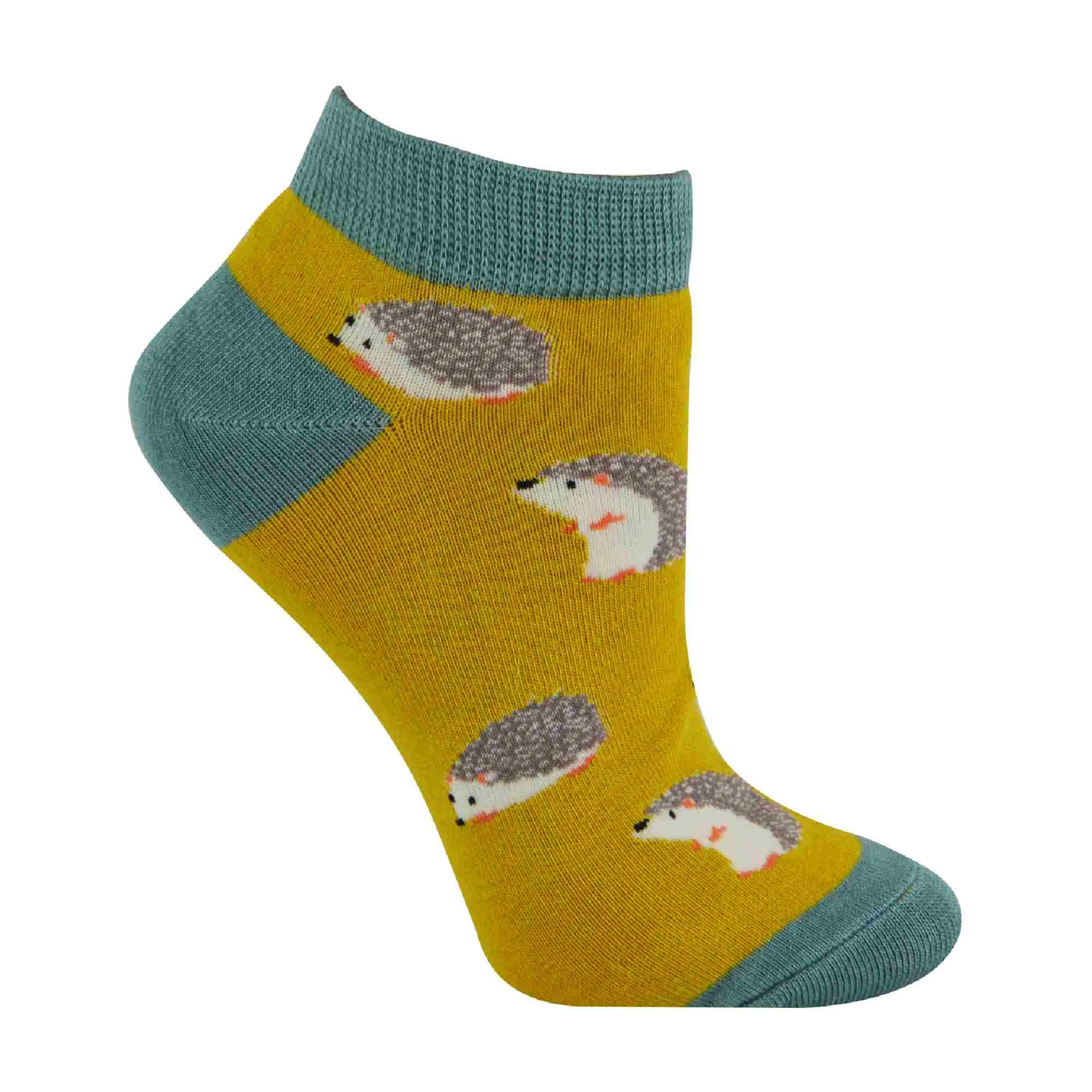 1 Pack Ladies Novelty Animal Themed Bamboo Trainer Socks