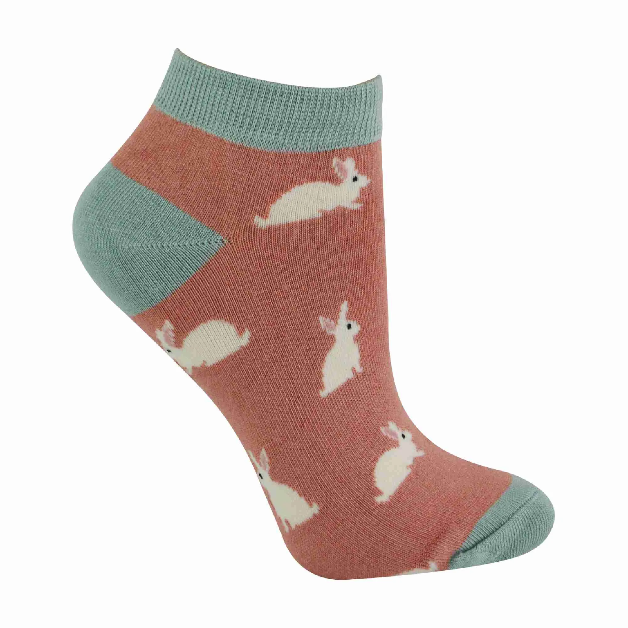 1 Pack Ladies Novelty Animal Themed Bamboo Trainer Socks