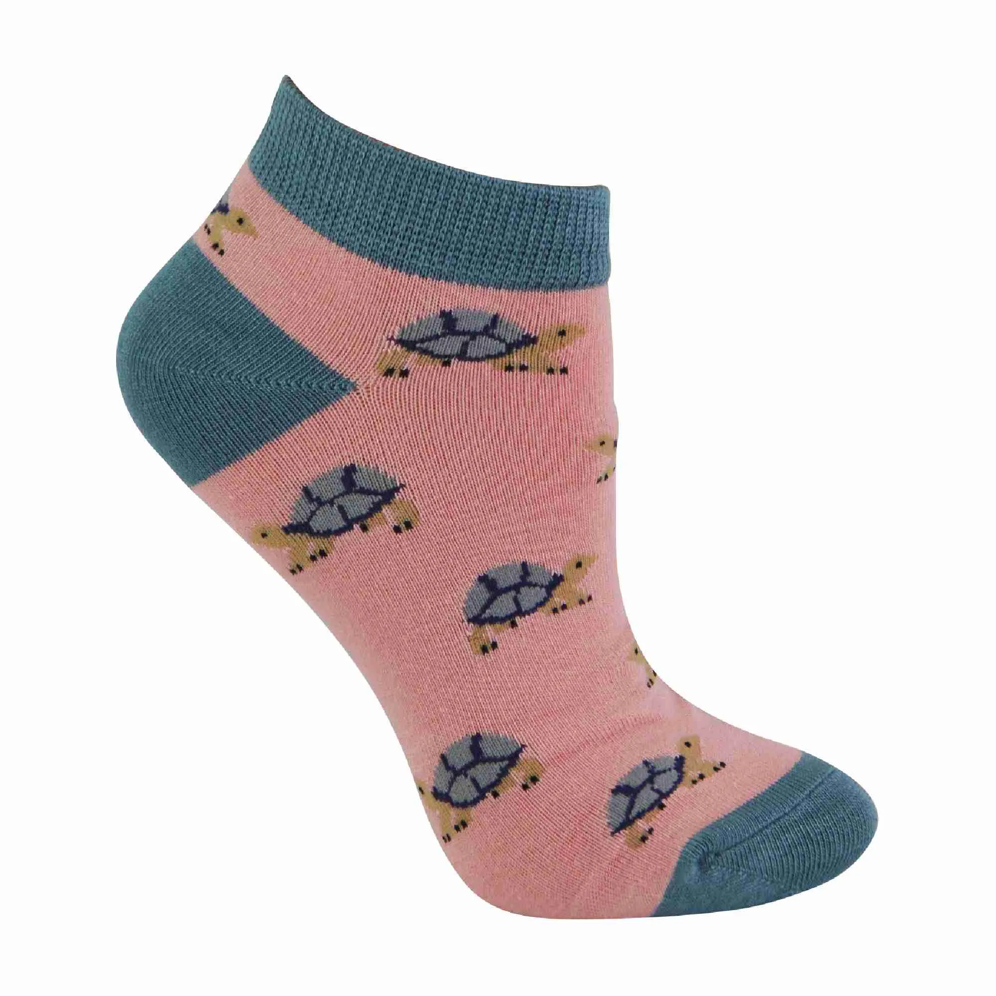 1 Pack Ladies Novelty Animal Themed Bamboo Trainer Socks