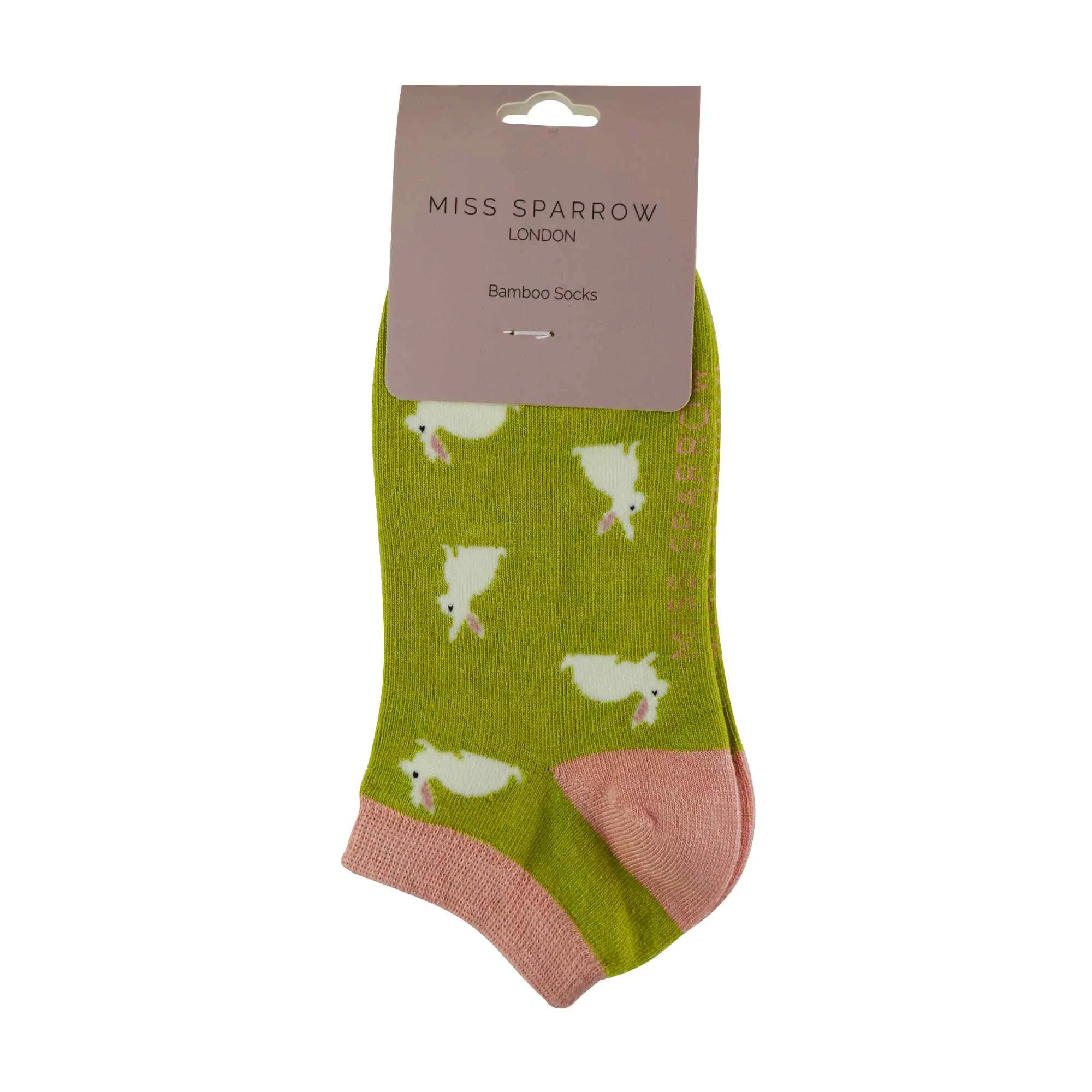 1 Pack Ladies Novelty Animal Themed Bamboo Trainer Socks