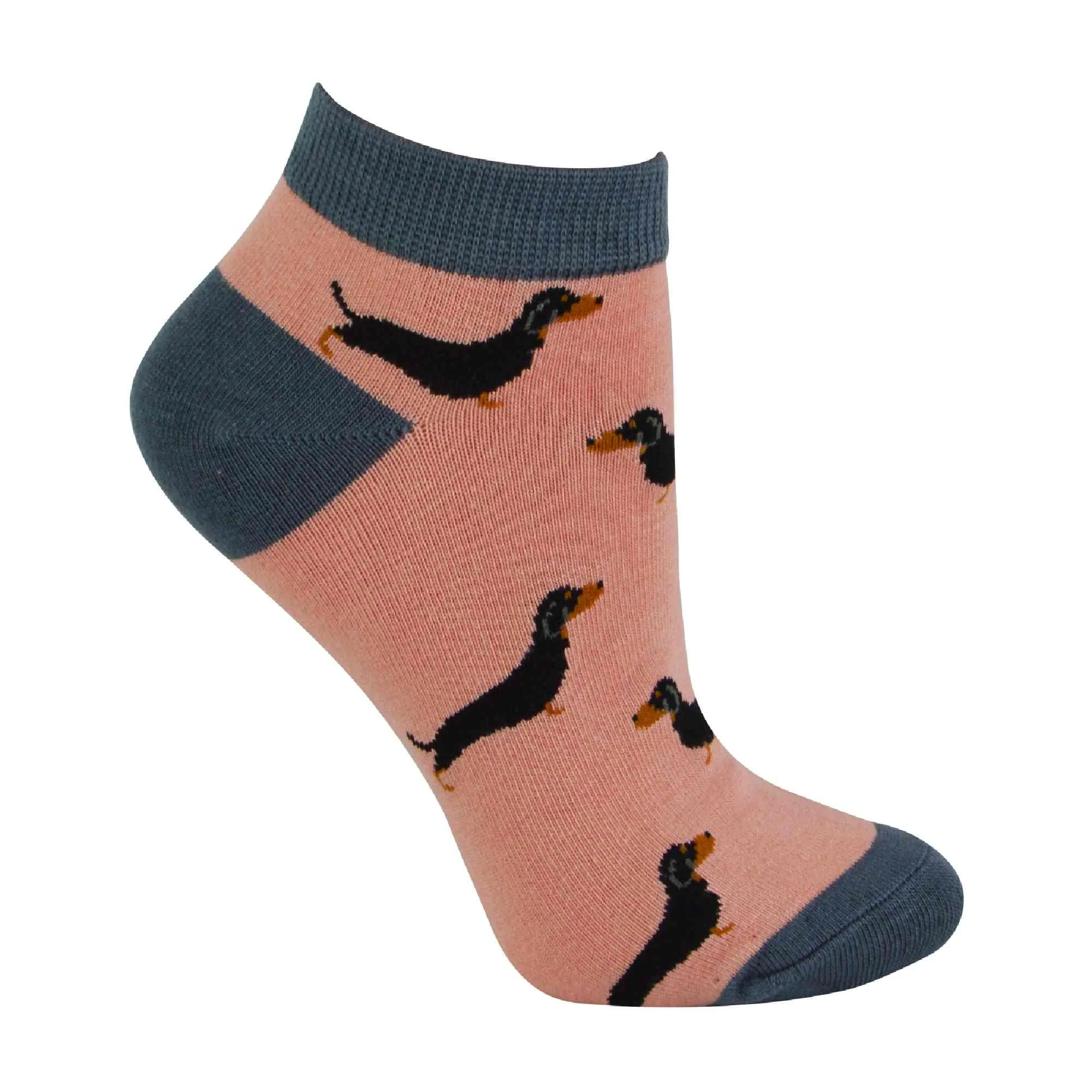 1 Pack Ladies Novelty Animal Themed Bamboo Trainer Socks