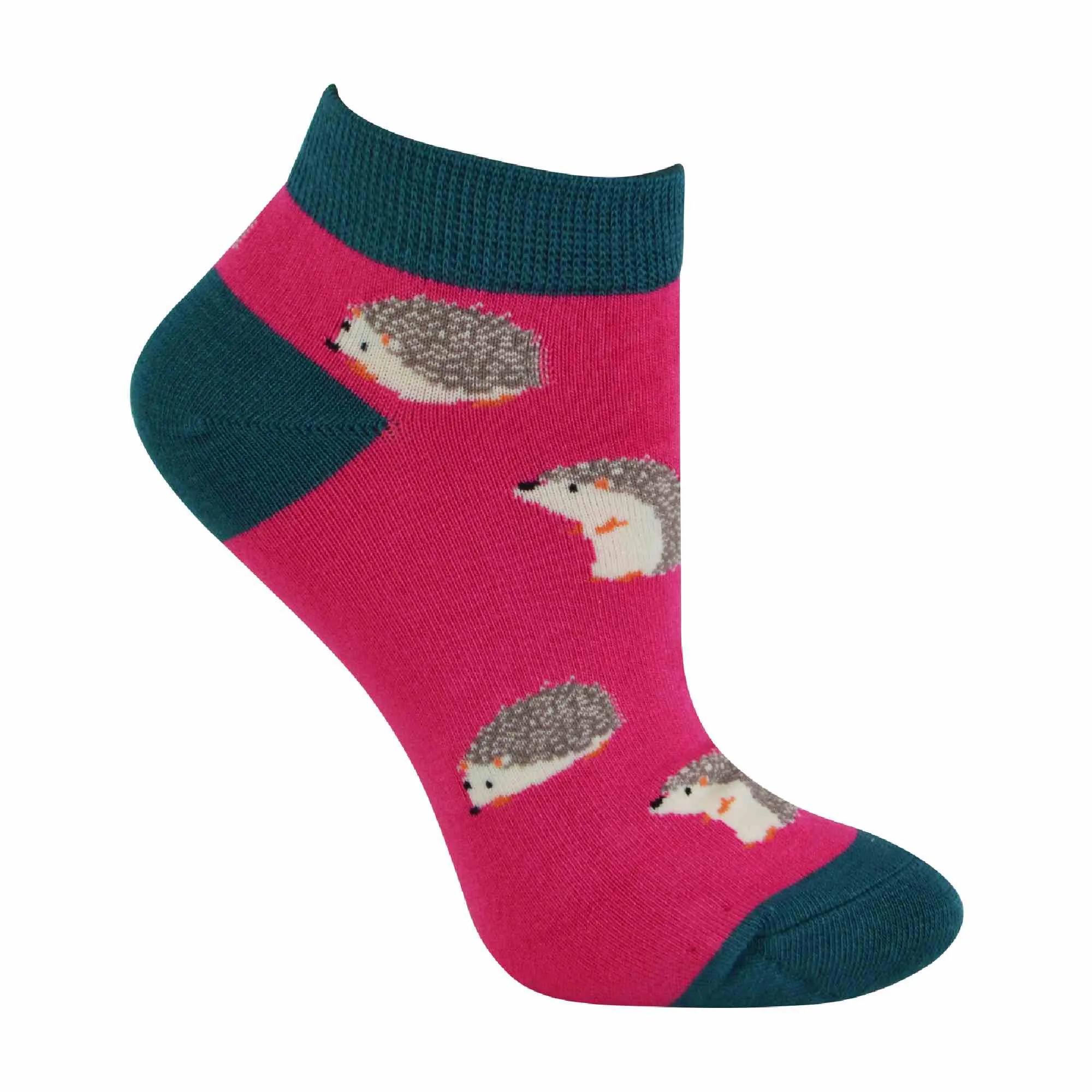1 Pack Ladies Novelty Animal Themed Bamboo Trainer Socks