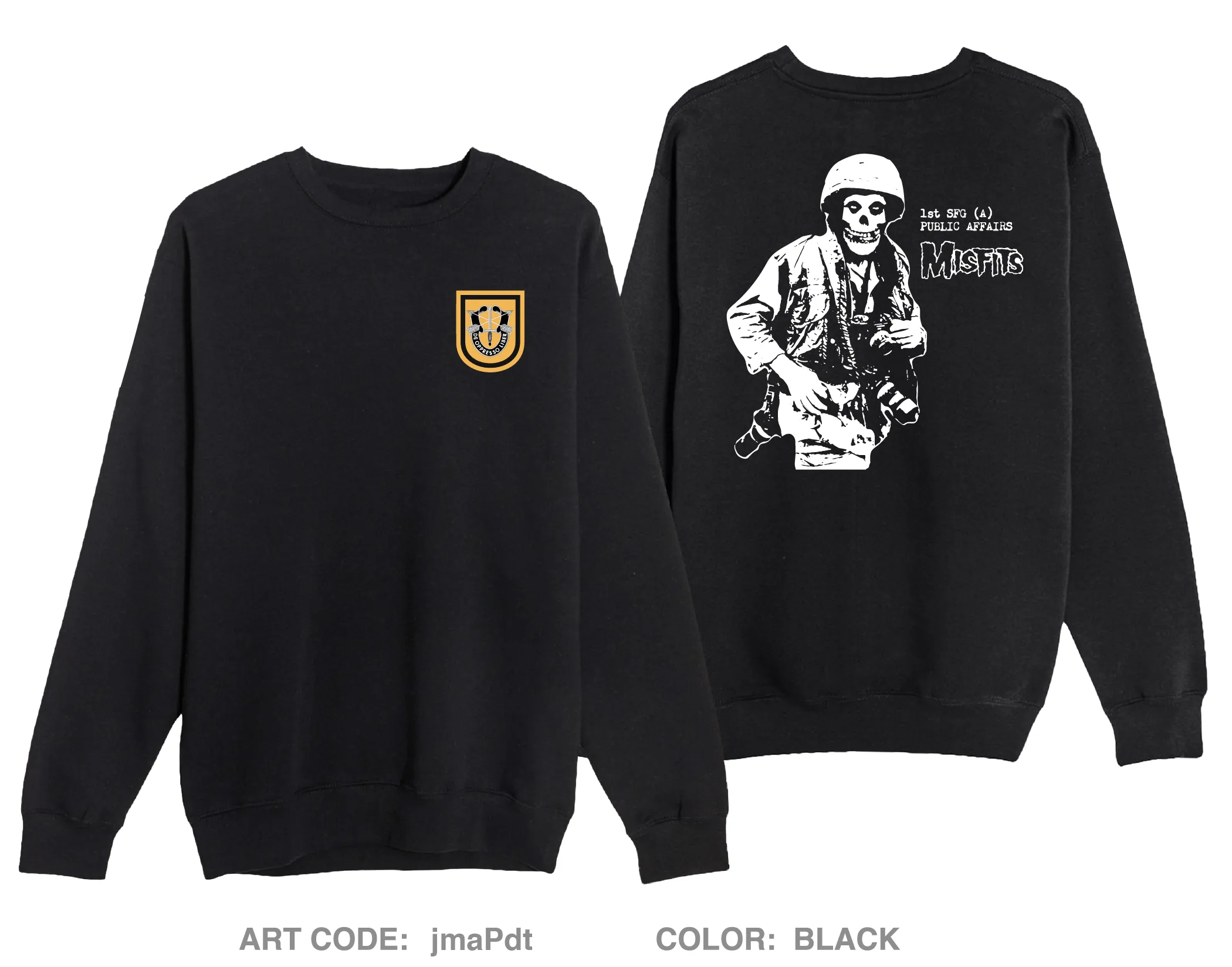 1SFG(A) PAO Comfort Unisex Crewneck Sweatshirt - jmaPdt