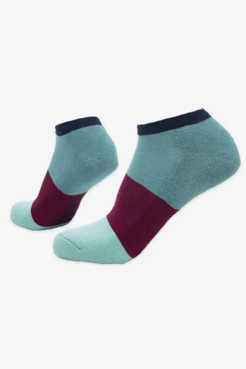 Abbotsham Bamboo Trainer Socks (4 Pair Pack) Multi colours by BAM
