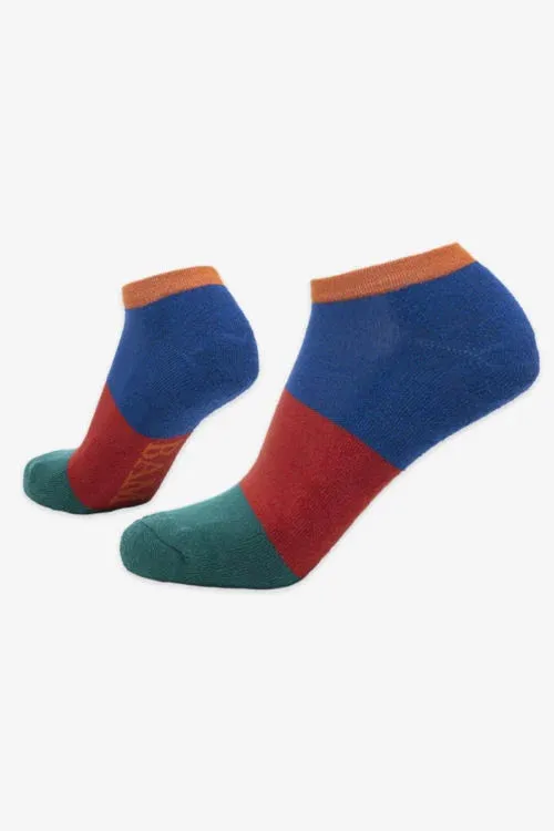Abbotsham Bamboo Trainer Socks (4 Pair Pack) Multi colours by BAM