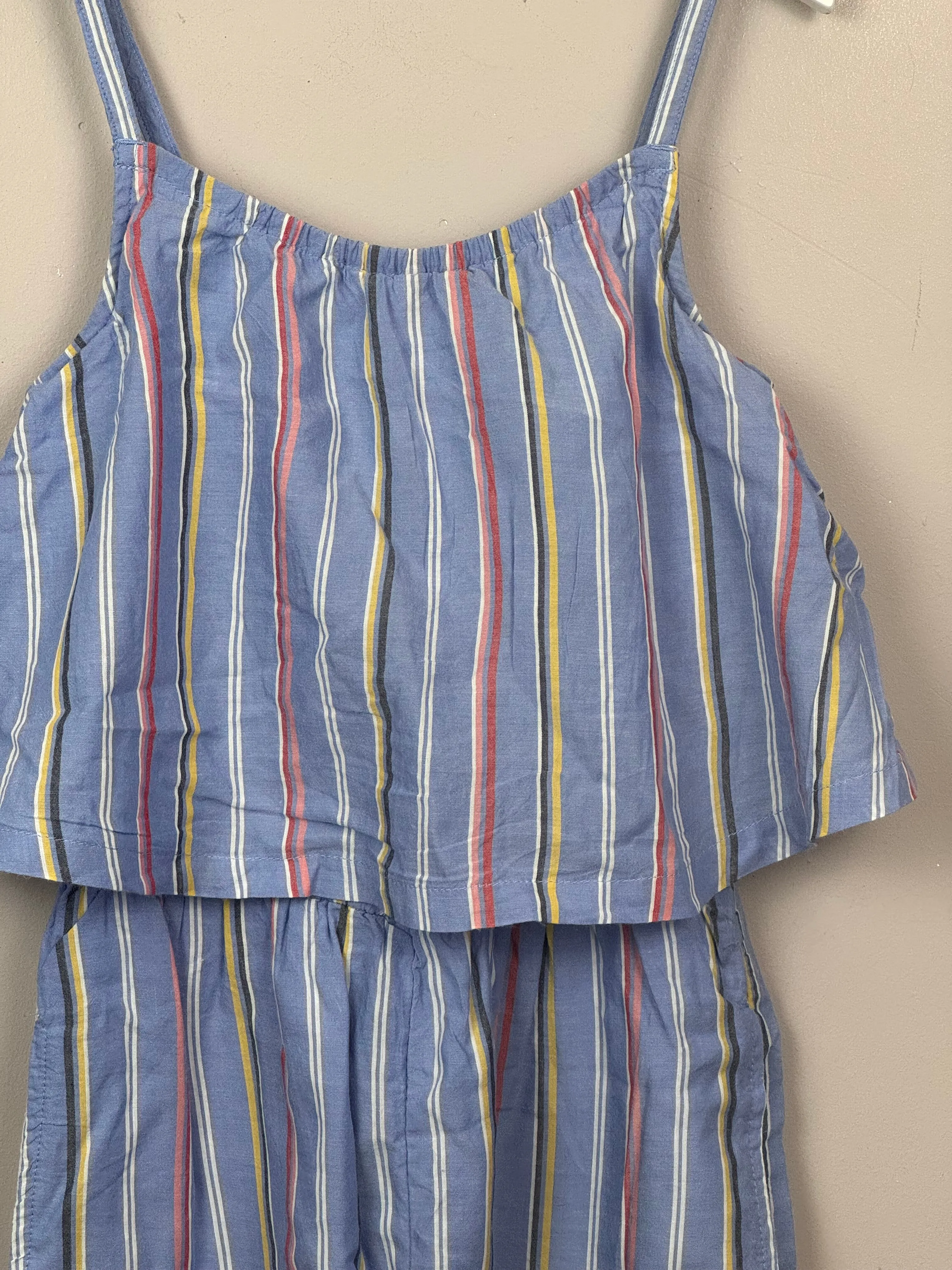 Abercrombie blue stripe jumpsuit 9-10y