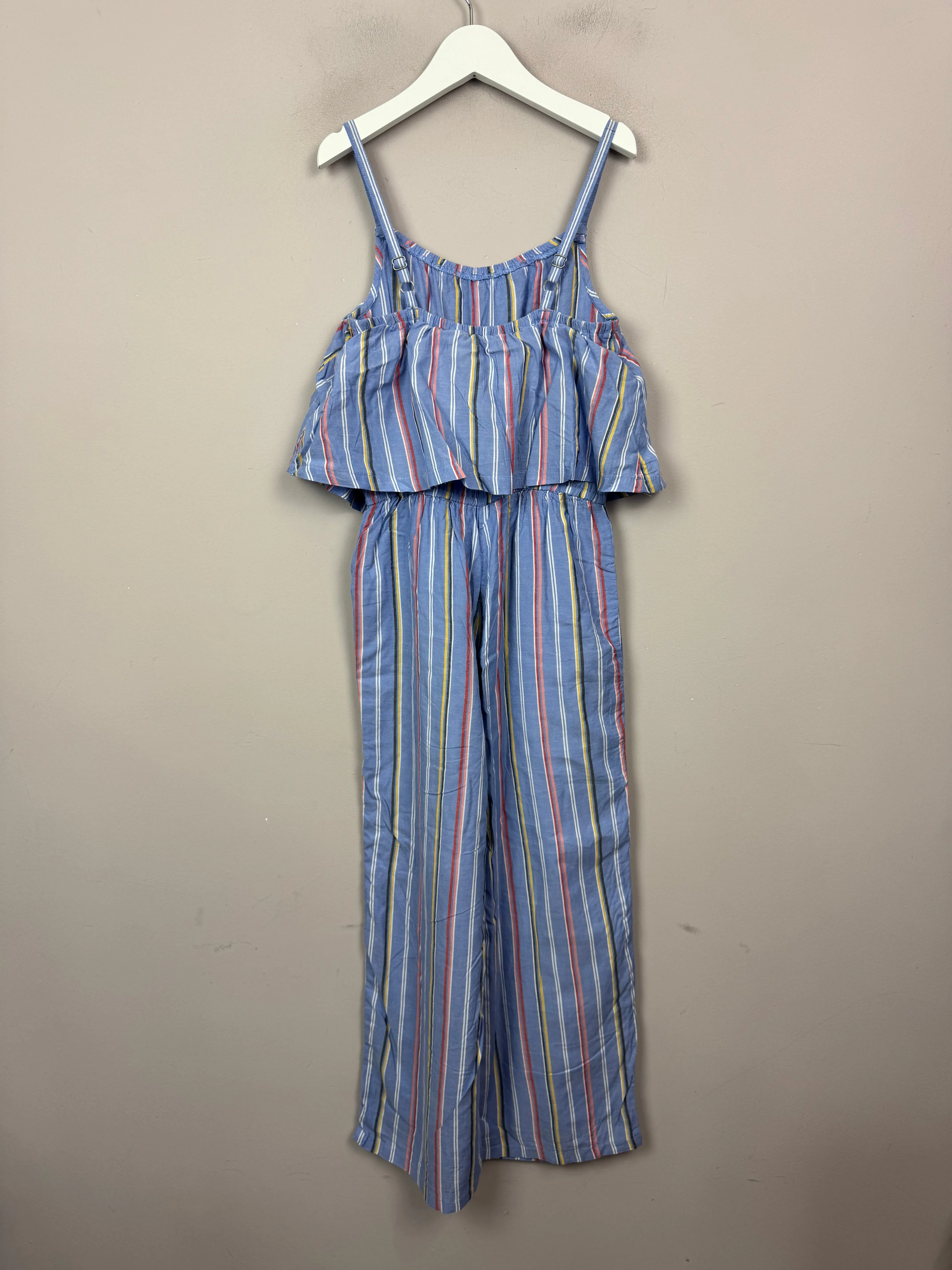 Abercrombie blue stripe jumpsuit 9-10y