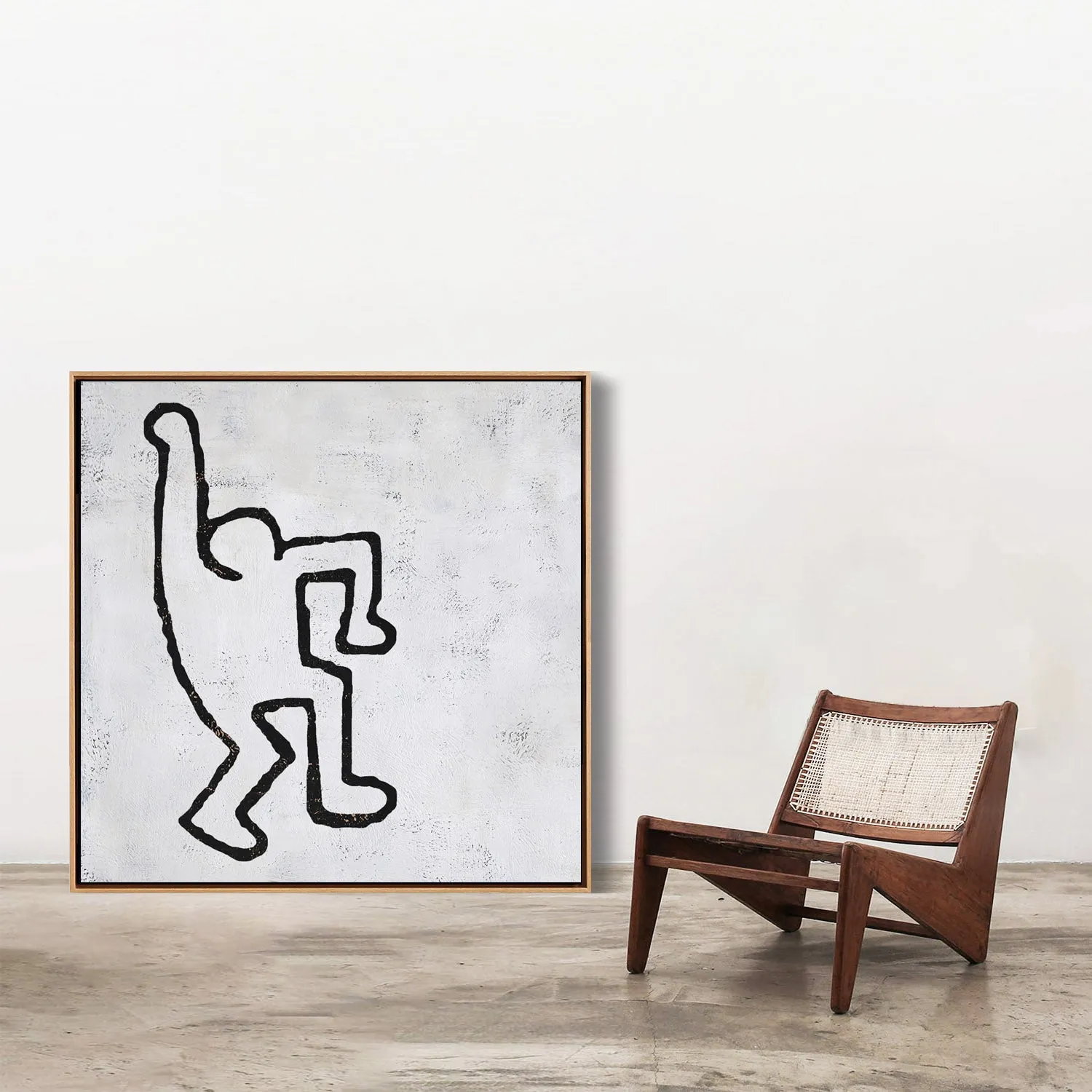 Abstract Dancing Man Painting H202S