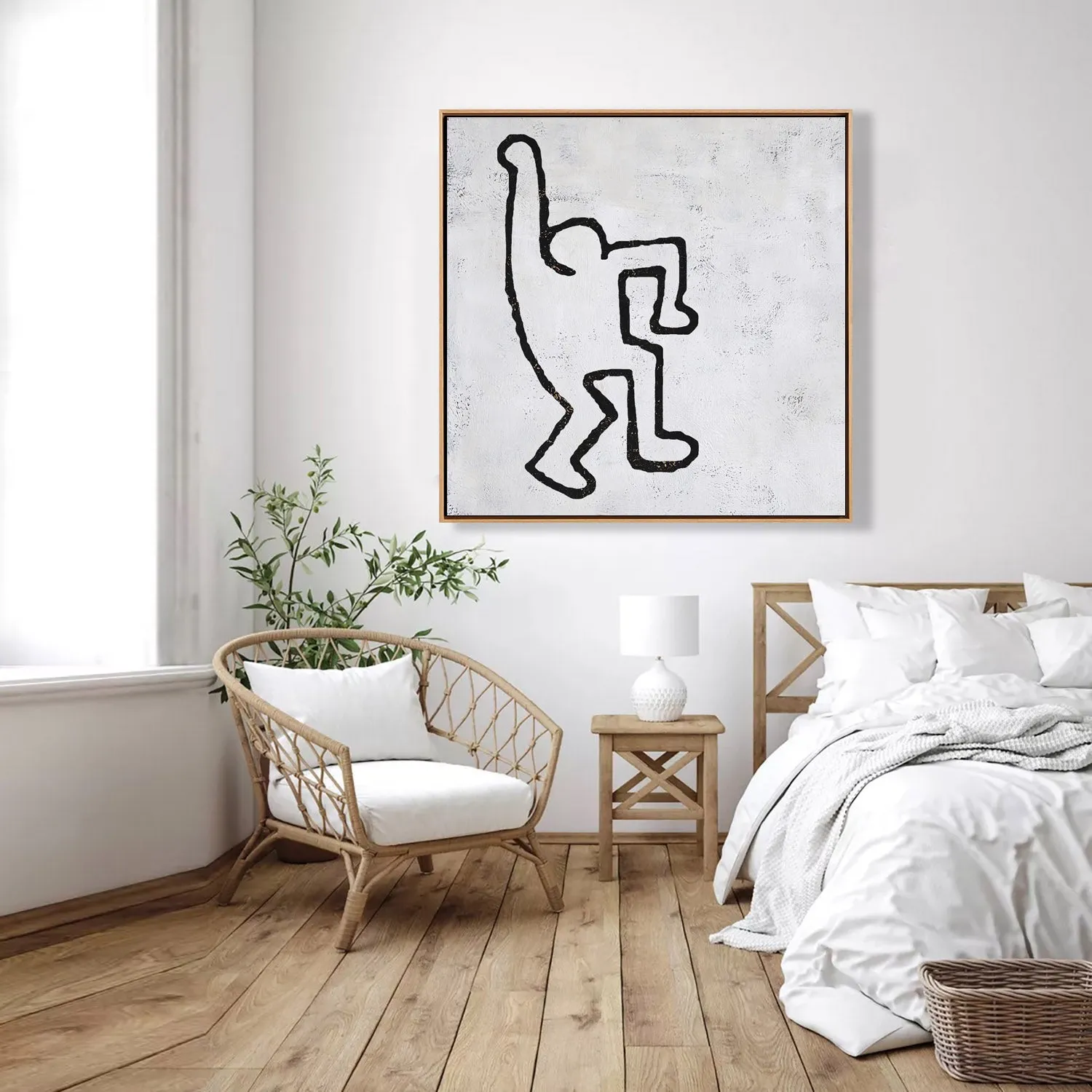 Abstract Dancing Man Painting H202S