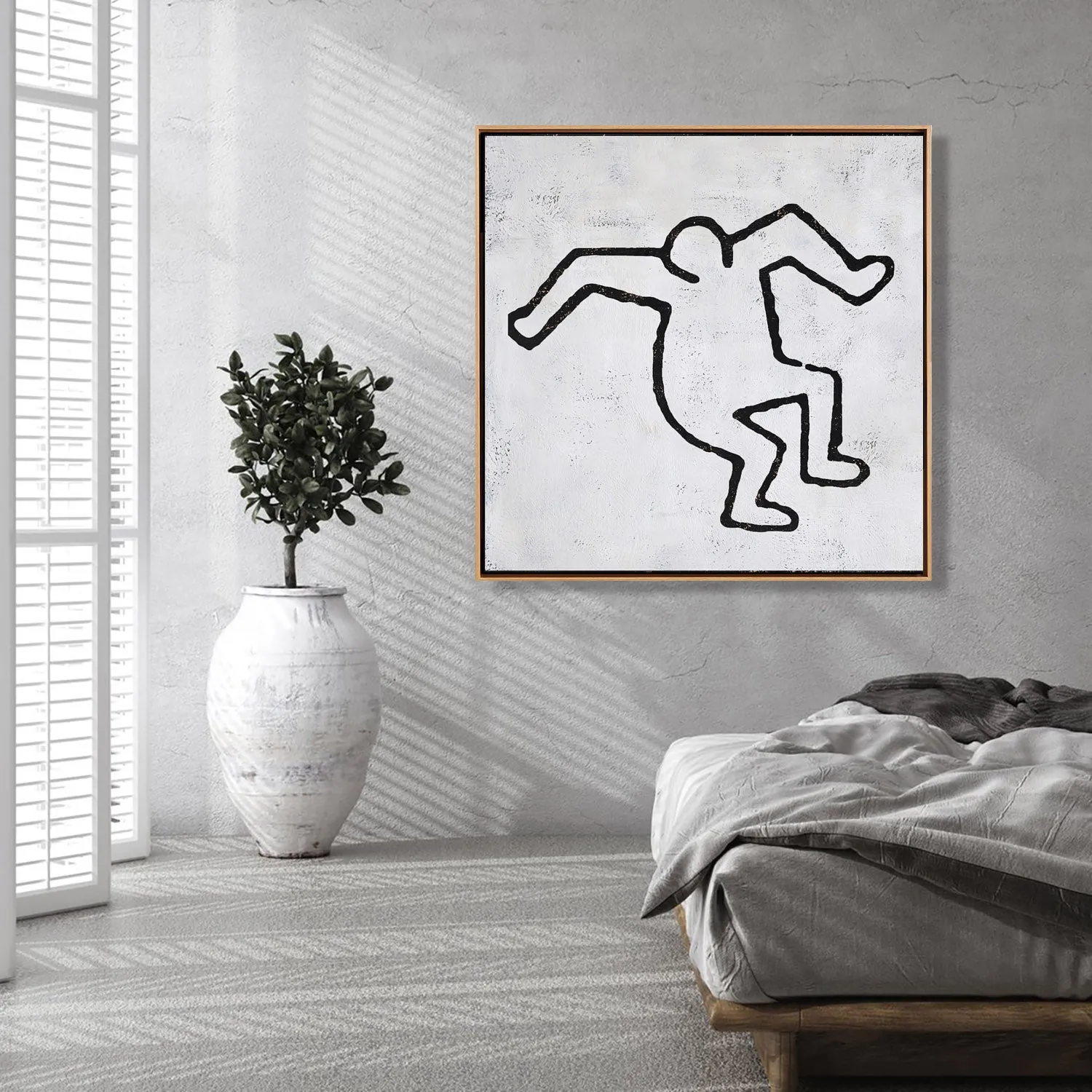 Abstract Dancing Man Painting H203S