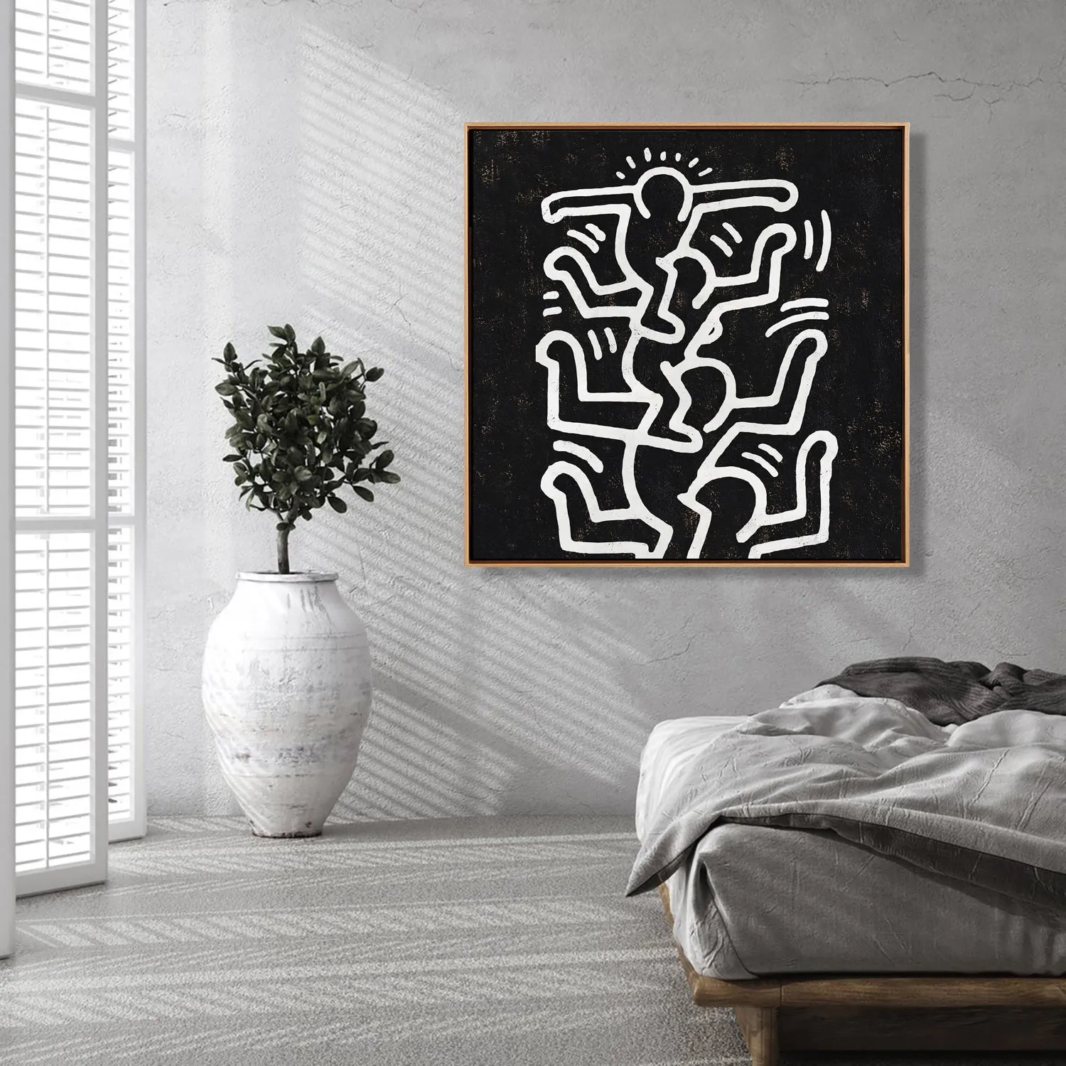 Abstract Dancing Man Painting H315SR