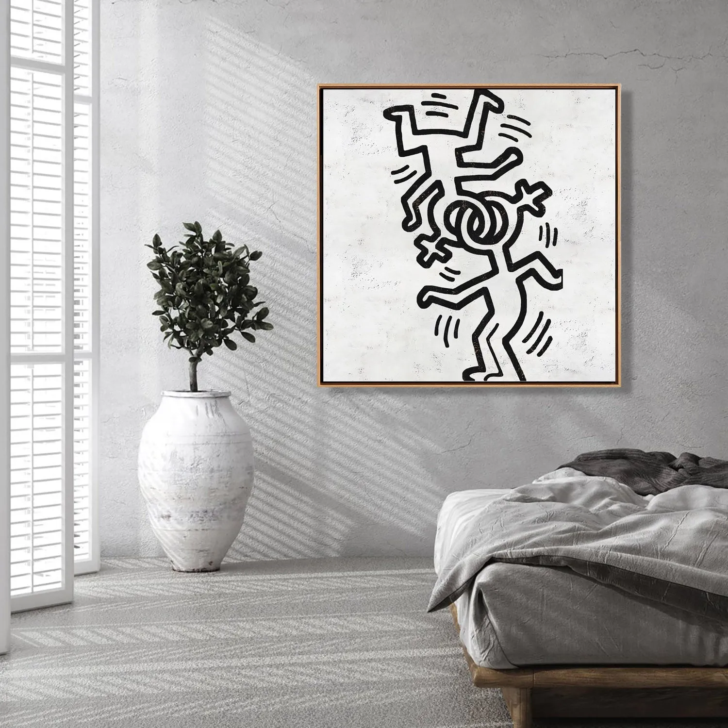 Abstract Dancing Man Painting H316S
