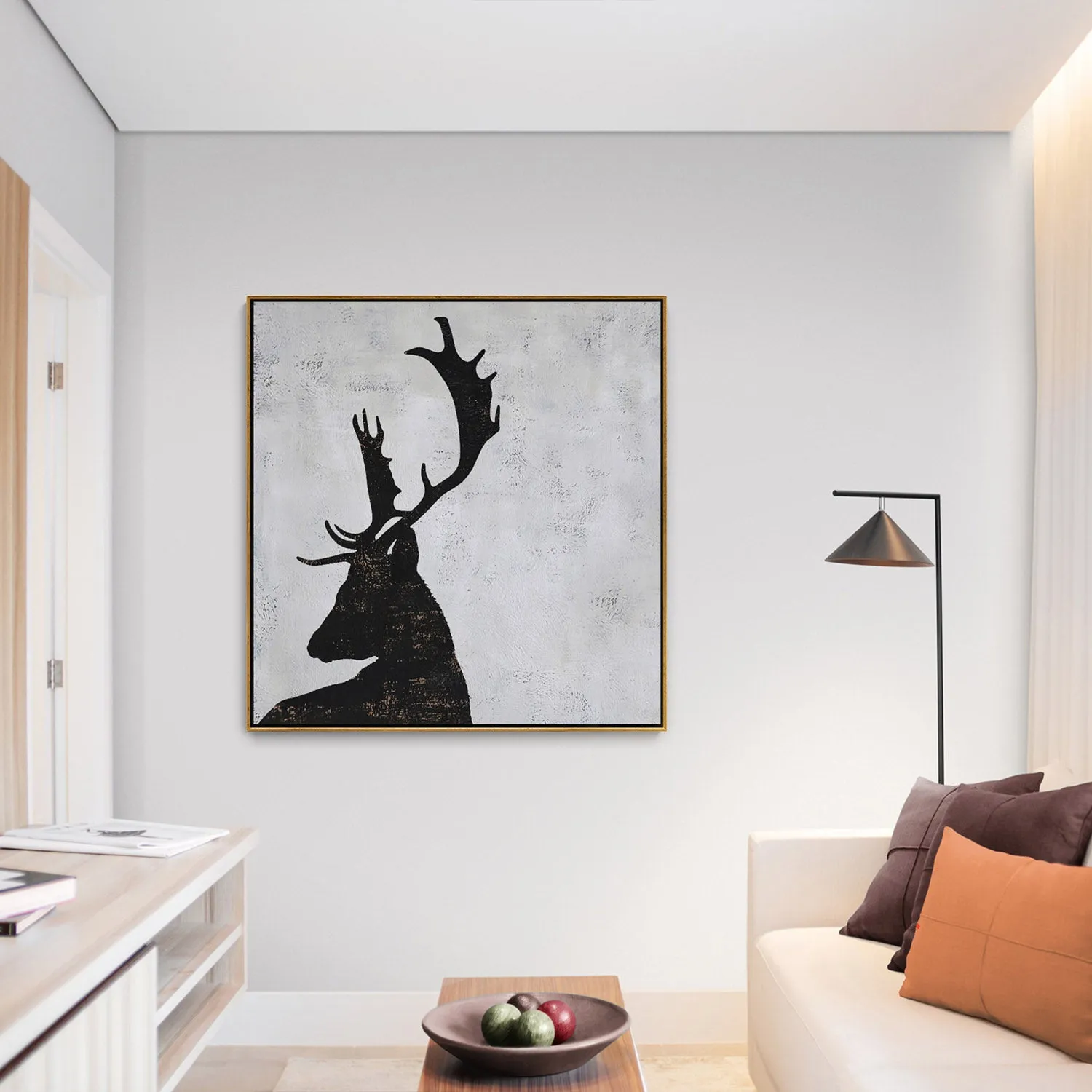 Abstract Deer painting H241S