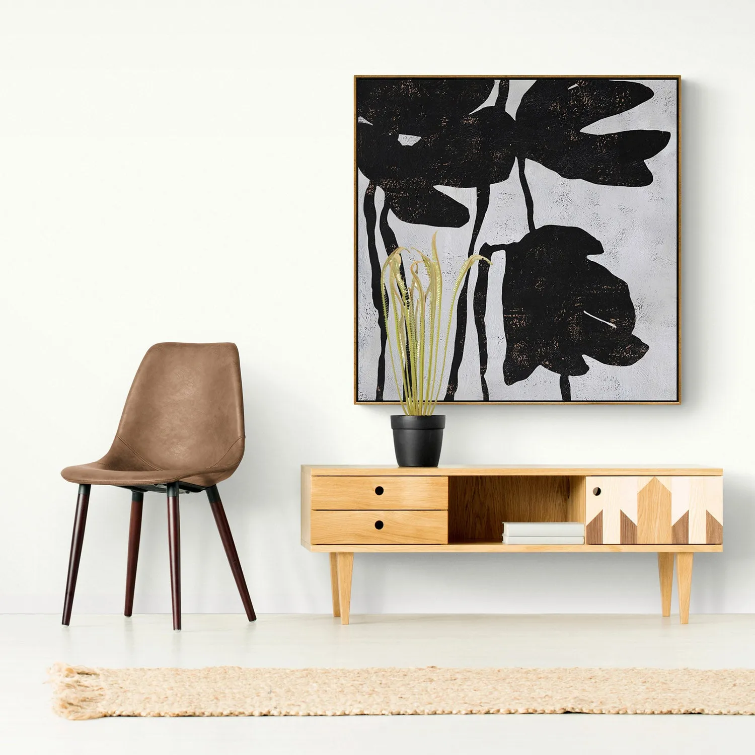 Abstract Flowers Painting H131S