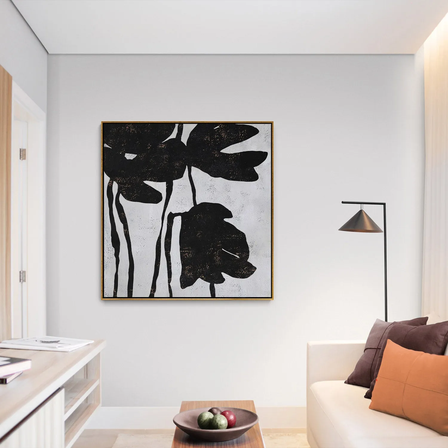 Abstract Flowers Painting H131S