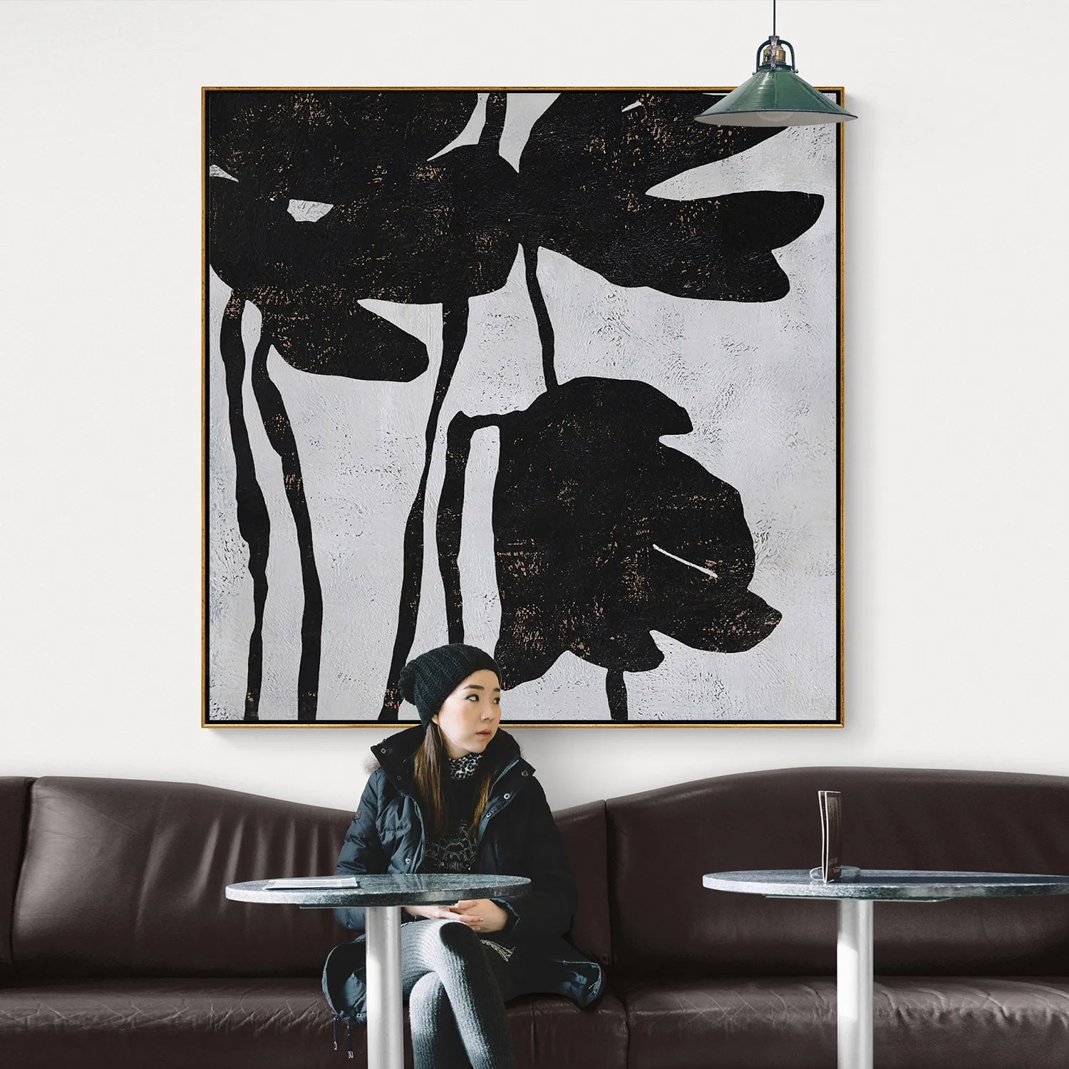Abstract Flowers Painting H131S