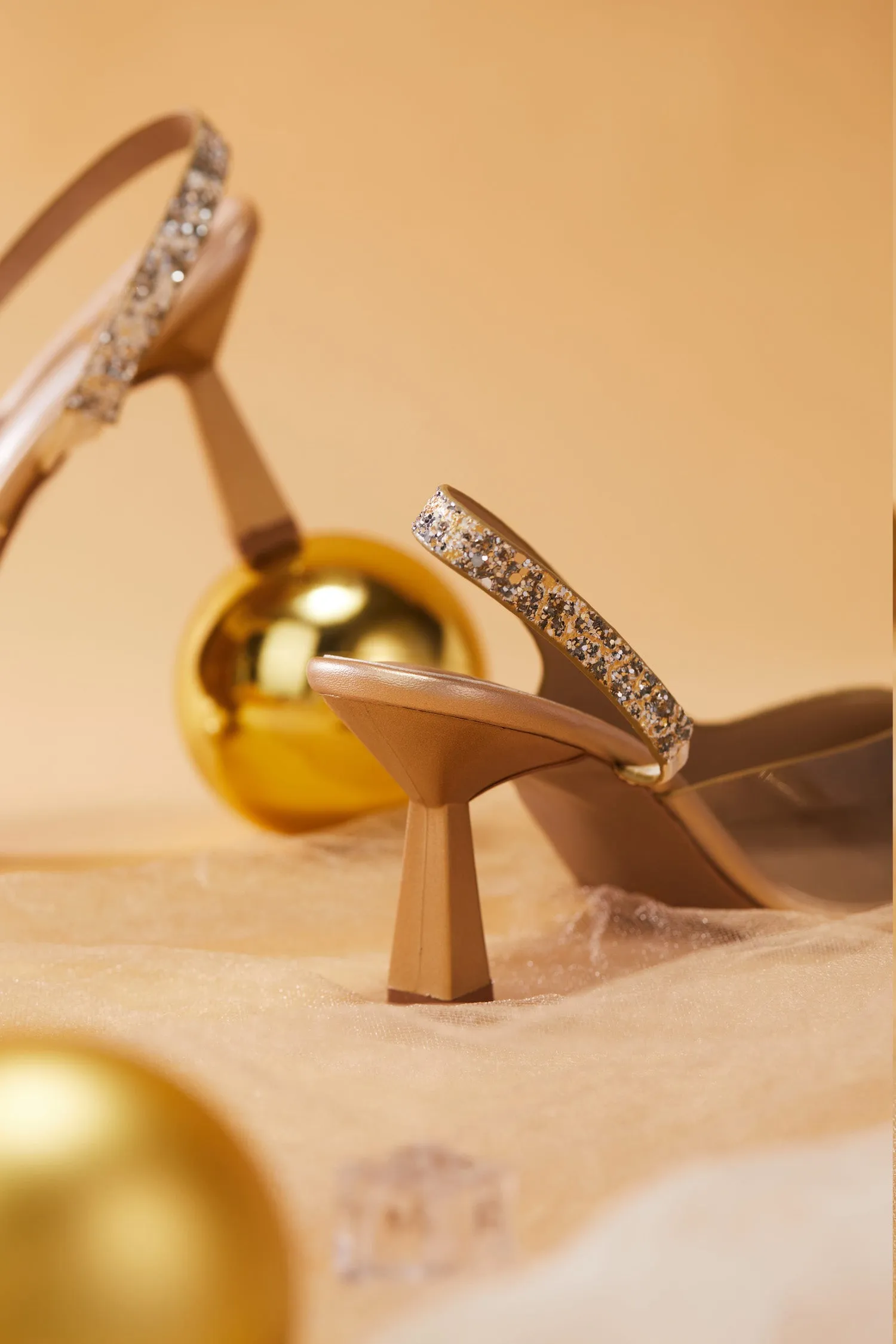 Adele Gold Heels