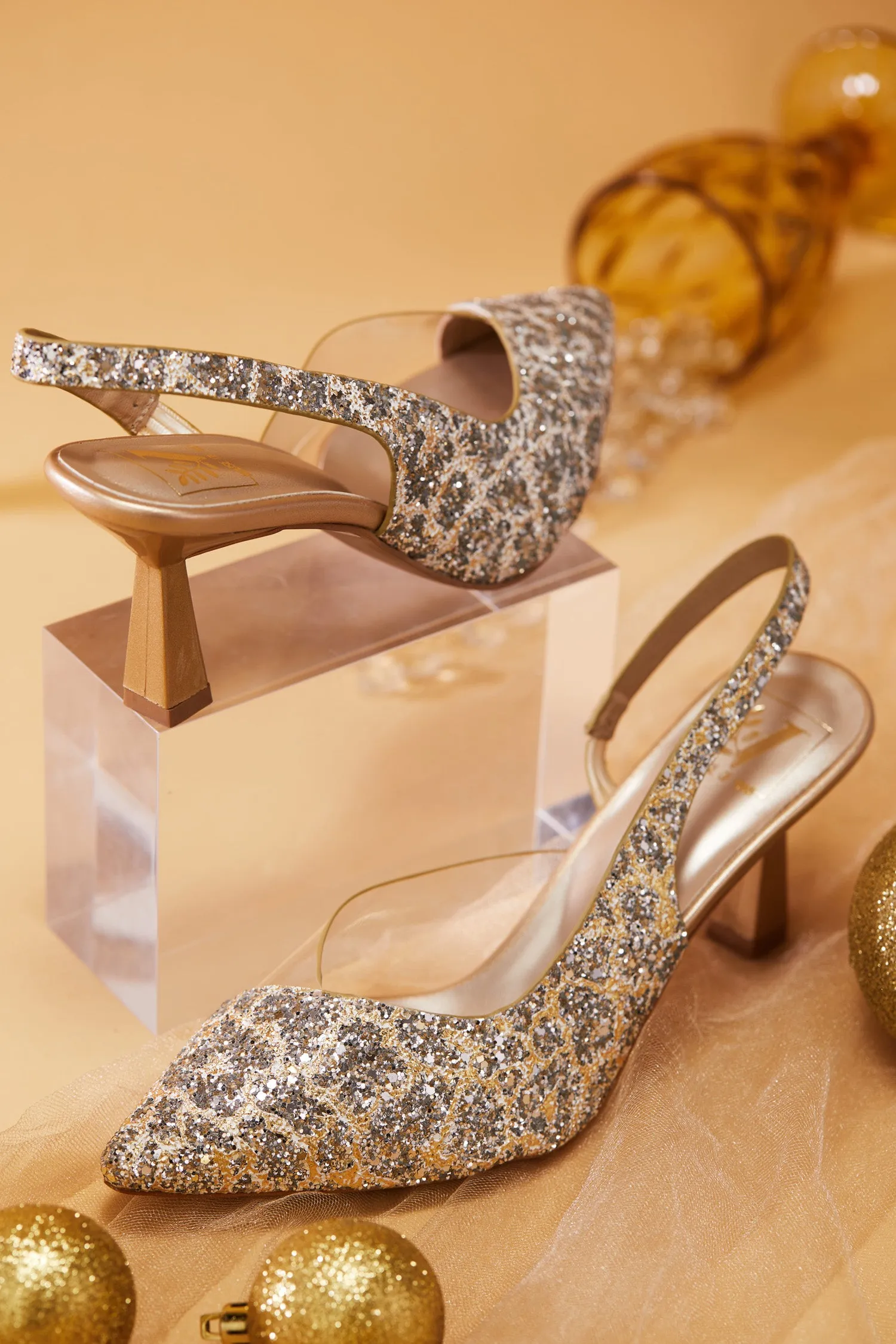 Adele Gold Heels
