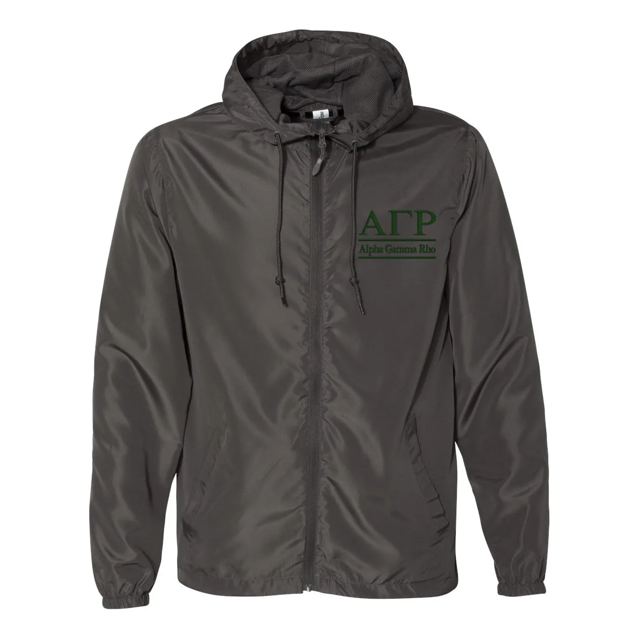 Alpha Gamma Rho Full Zip Windbreaker
