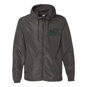 Alpha Gamma Rho Full Zip Windbreaker