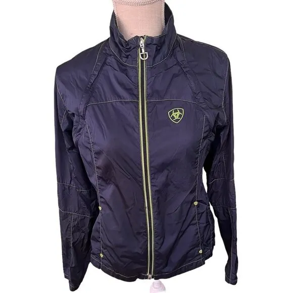 Ariat Women’s Navy convertible Windbreaker vest Jacket M