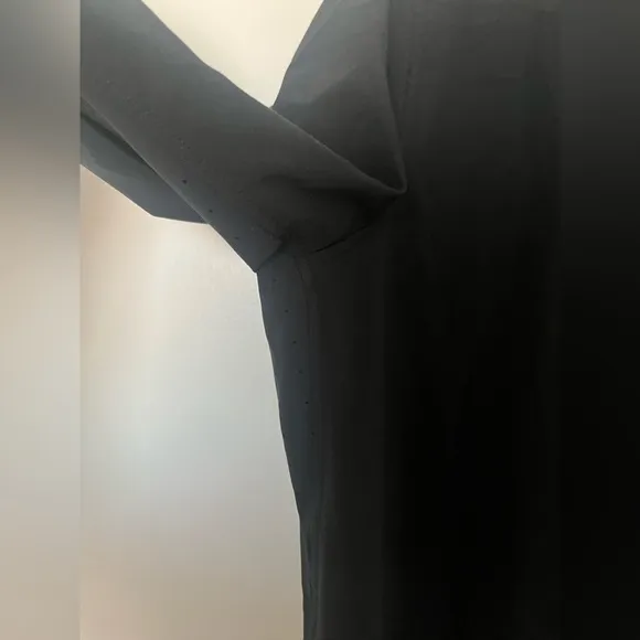 Athleta Urbanite black dress midi button down