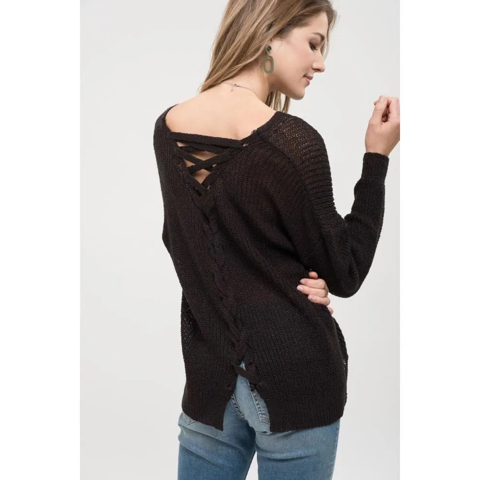 Back Detail Knit Top