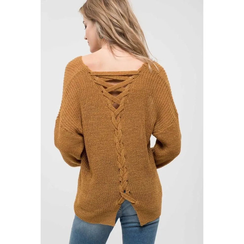 Back Detail Knit Top