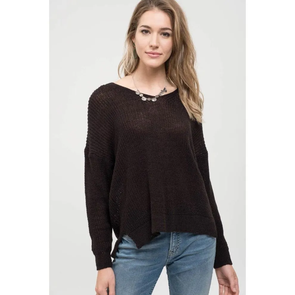 Back Detail Knit Top