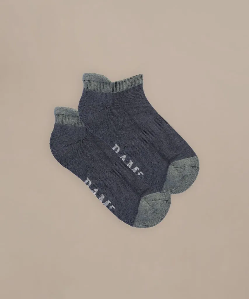 Bamboo Trainer Socks (4 Pack) Greys by BAM
