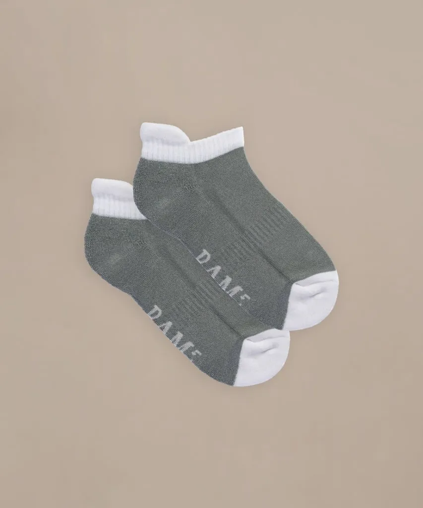 Bamboo Trainer Socks (4 Pack) Greys by BAM