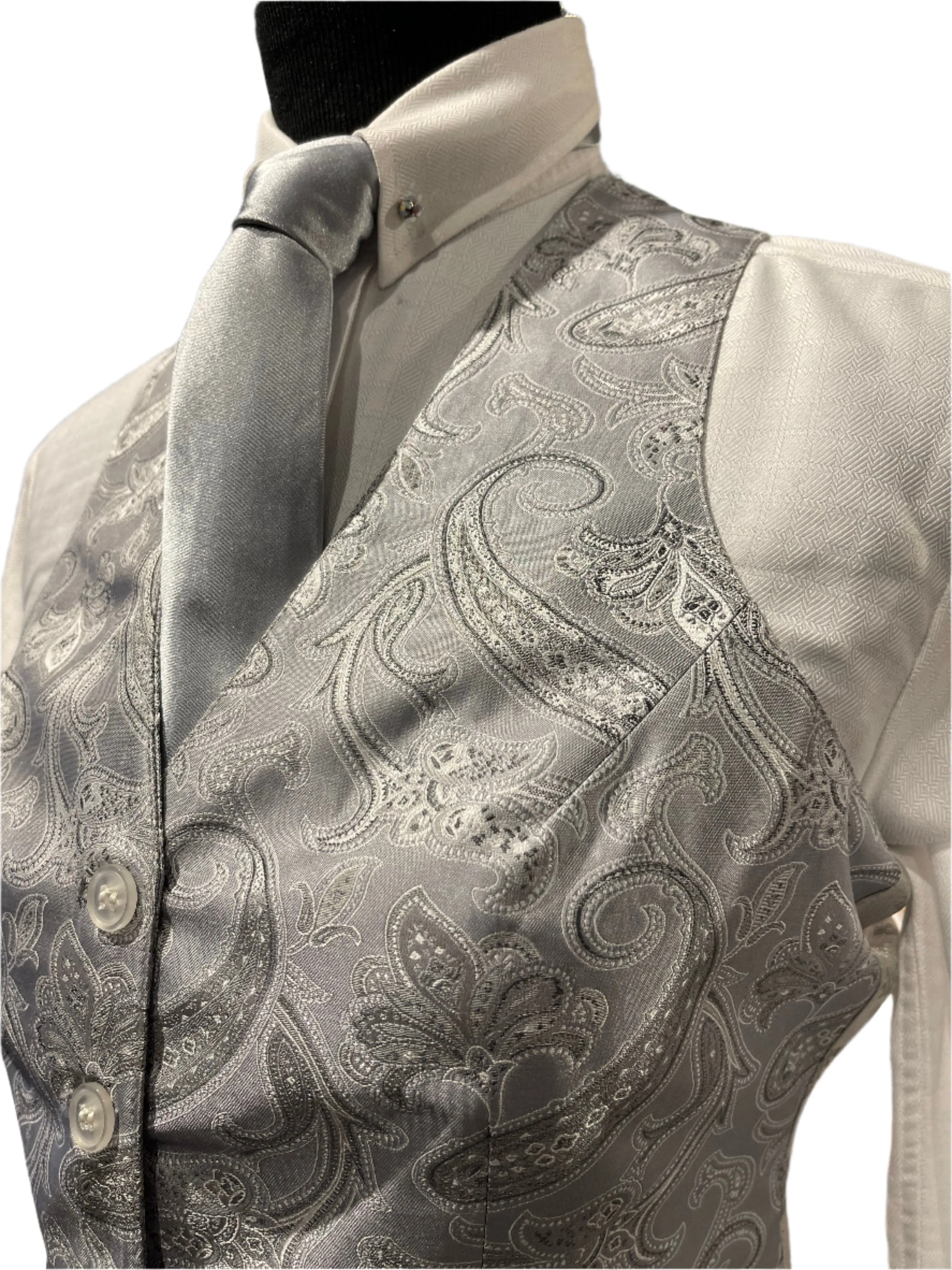 Becker Brothers Silver Paisley Vest