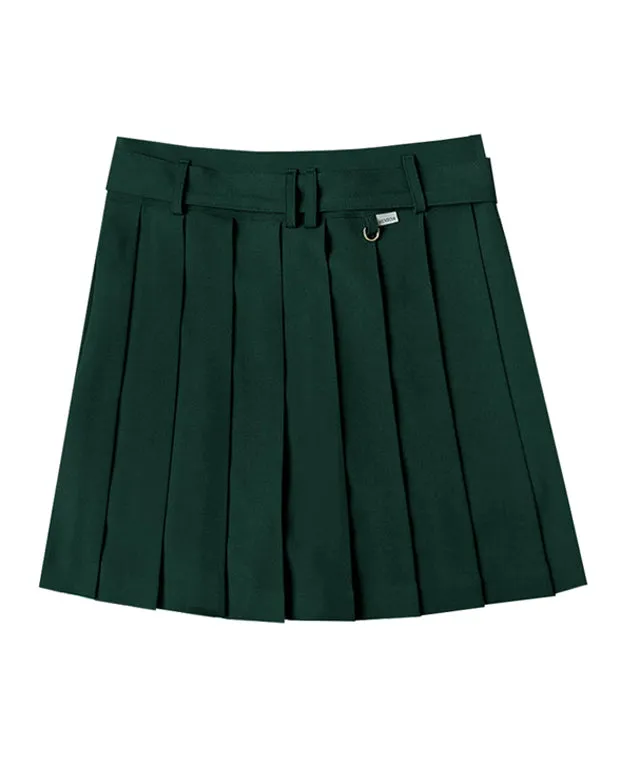 BENECIA 12 Minimal Belt Culottes - Deep Green