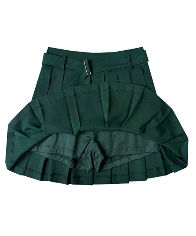 BENECIA 12 Minimal Belt Culottes - Deep Green