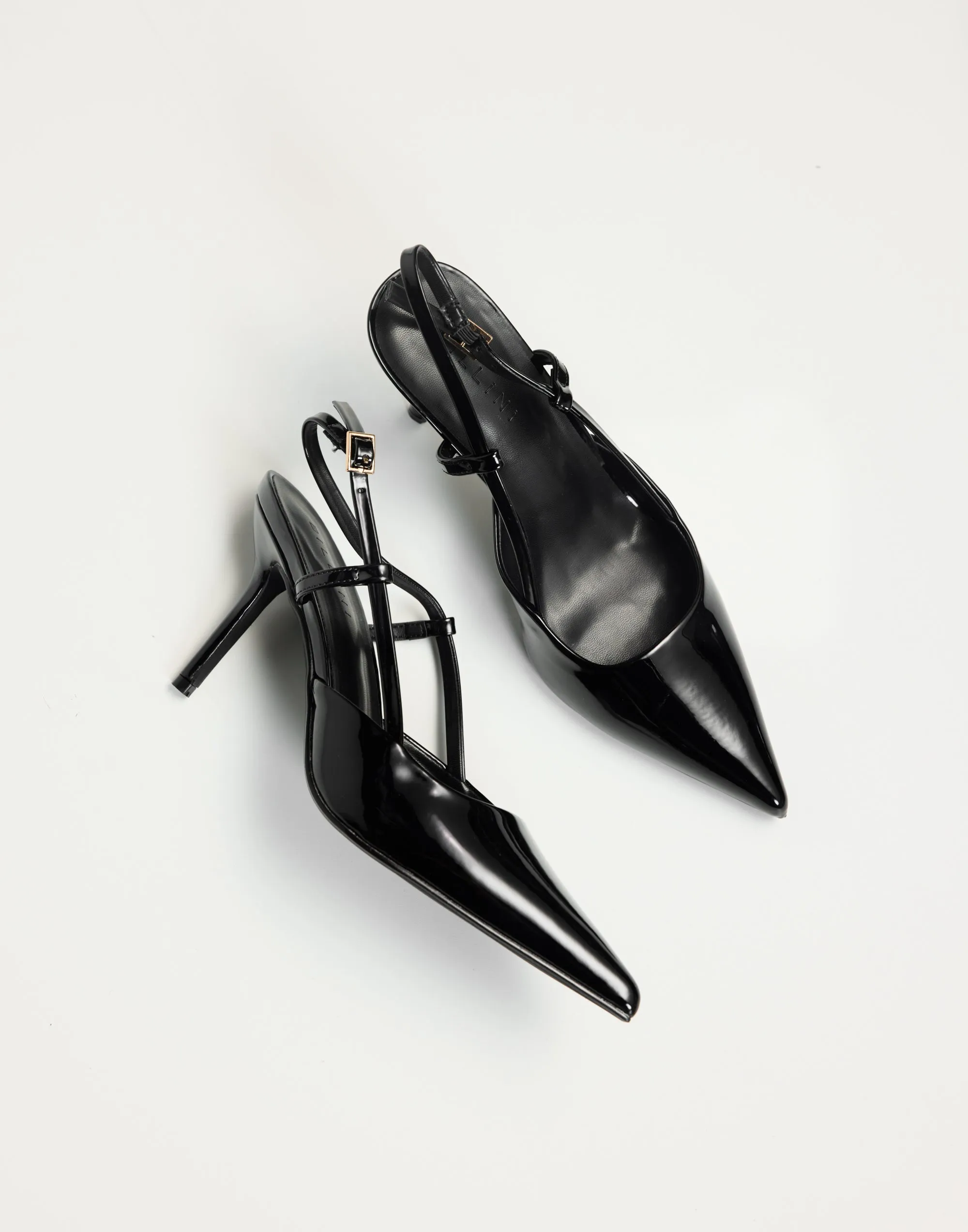 Bethany Heels (Black Patent) - By Billini