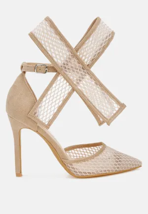 Big Bow Detail Stiletto Sandals by RUW