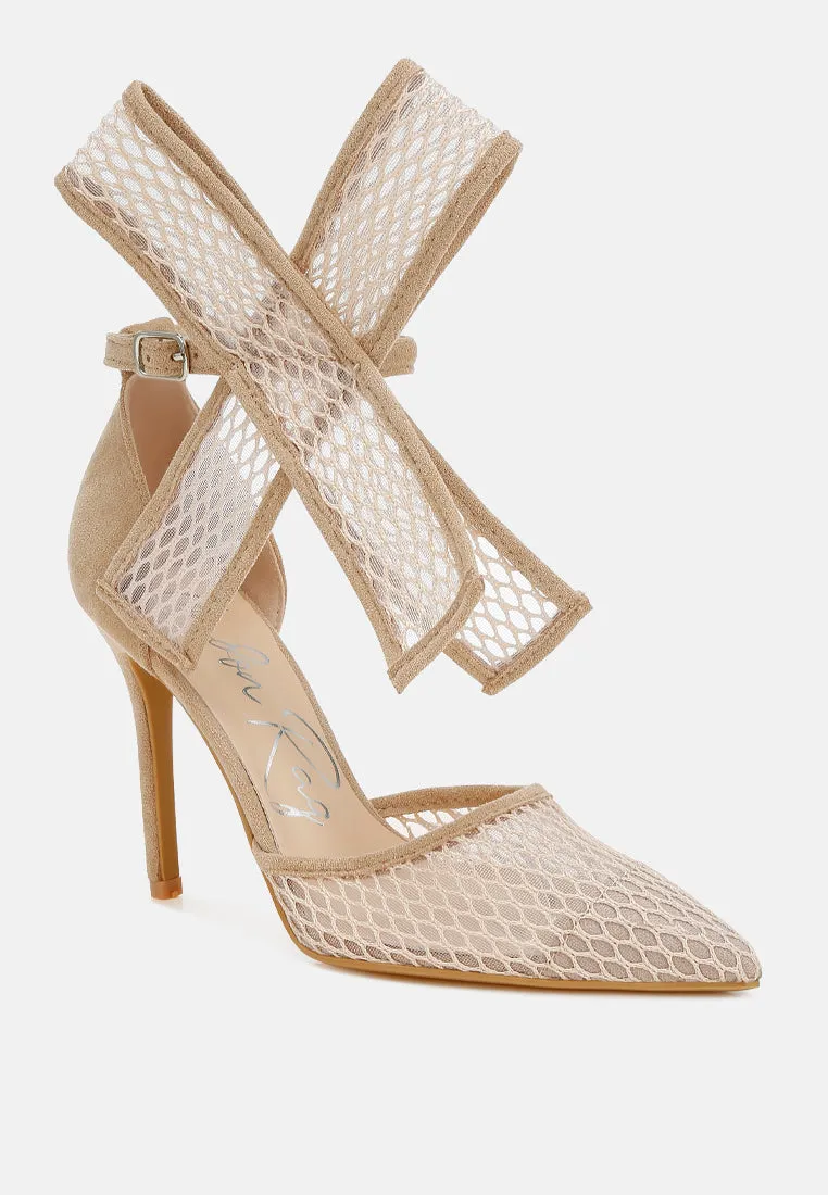 Big Bow Detail Stiletto Sandals by RUW