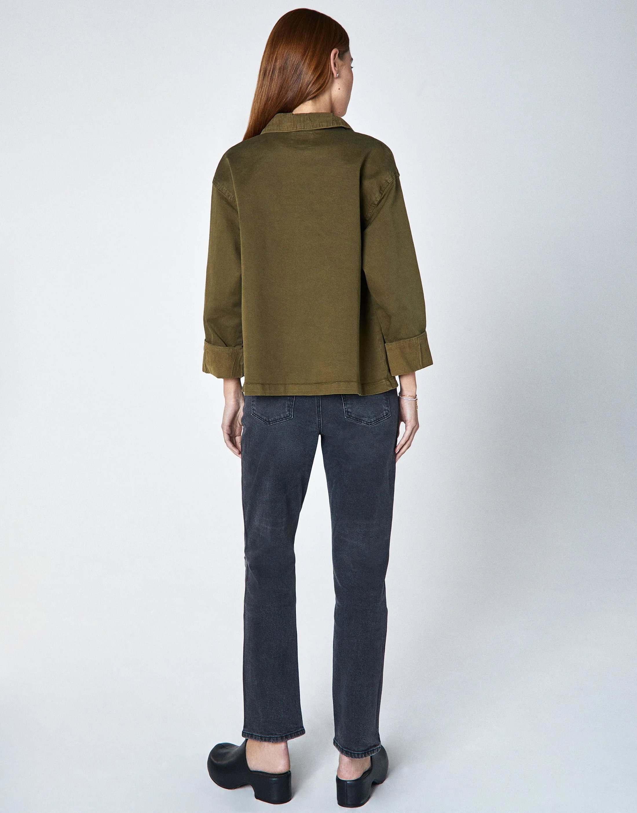 BILLIE Relaxed Chore Jacket in Cedar