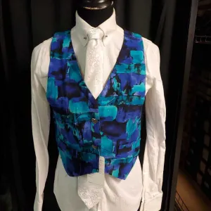 Blue and green vest