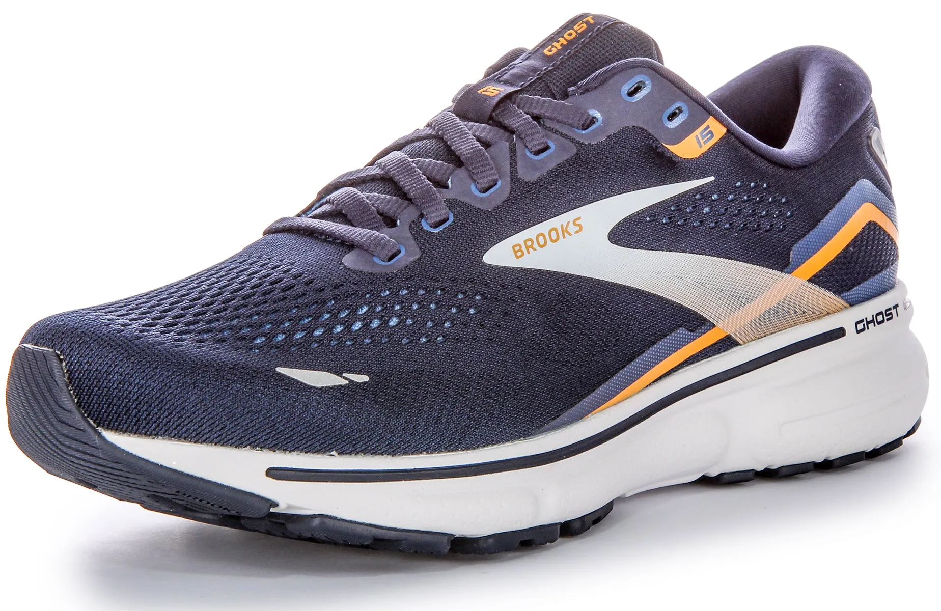 Brooks Ghost 15 In Navy For Men | Narrow Fit