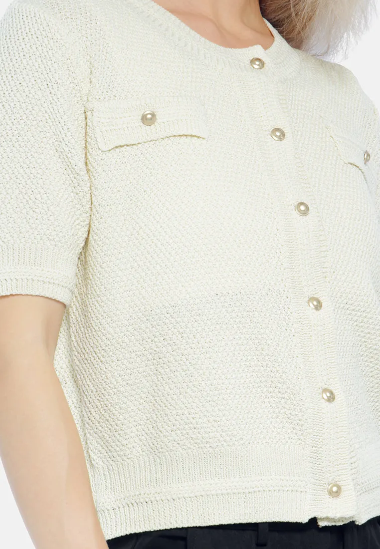 Button Down Knitted Top