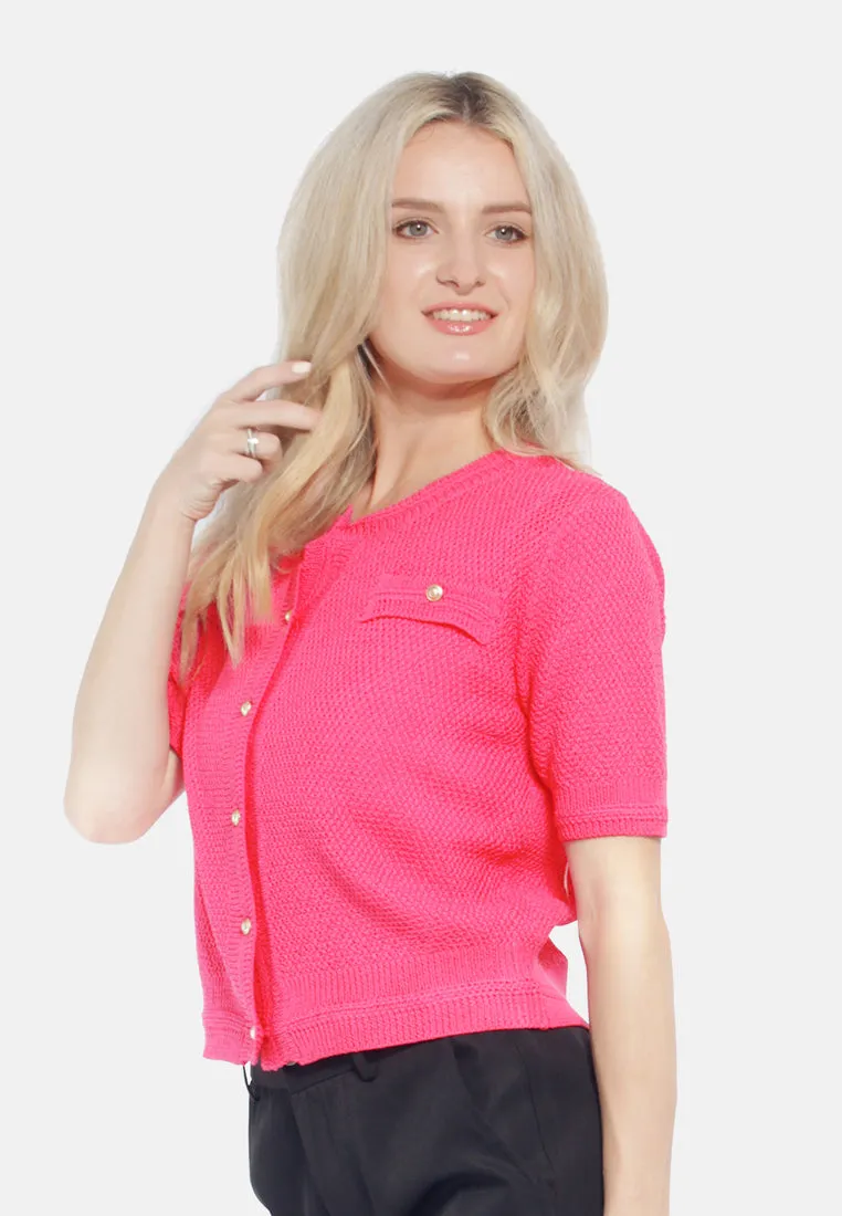Button Down Knitted Top