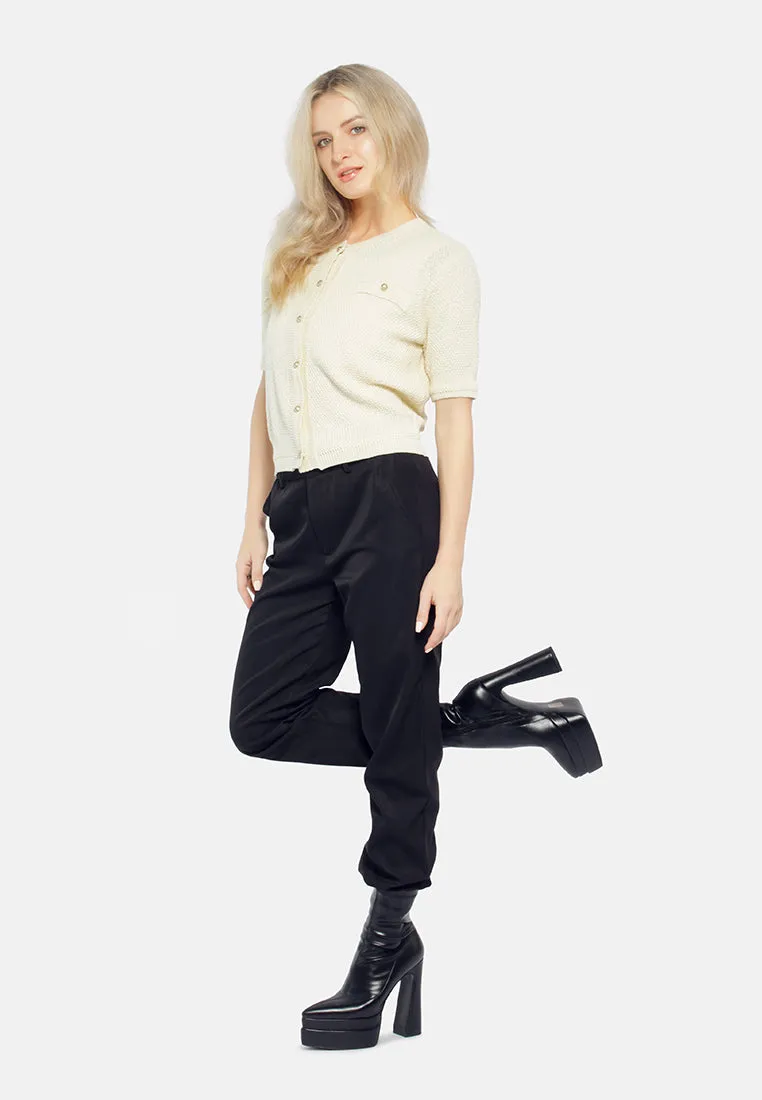 Button Down Knitted Top