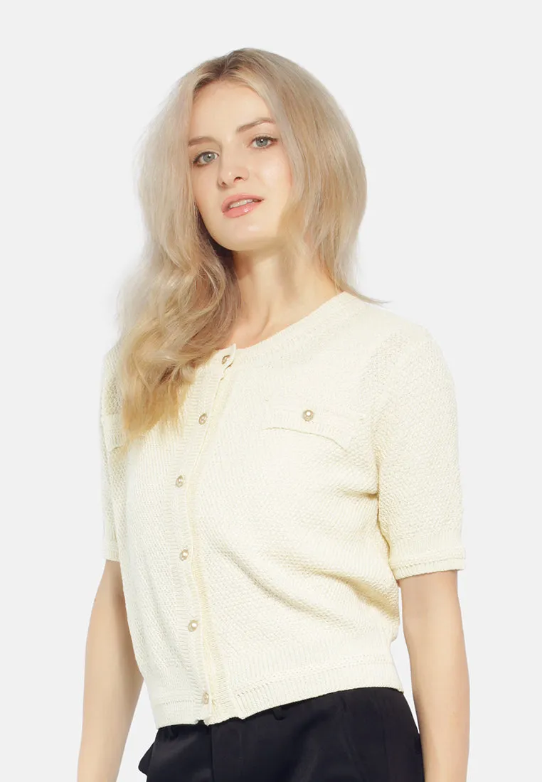 Button Down Knitted Top