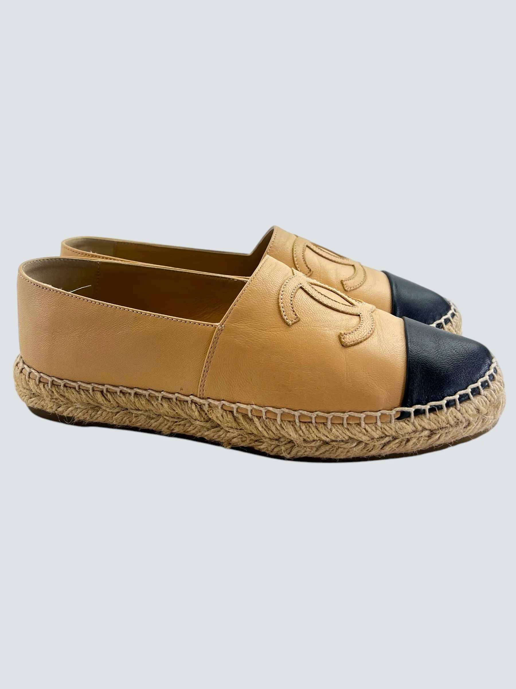 Chanel Size UK 4 Beige Espadrilles