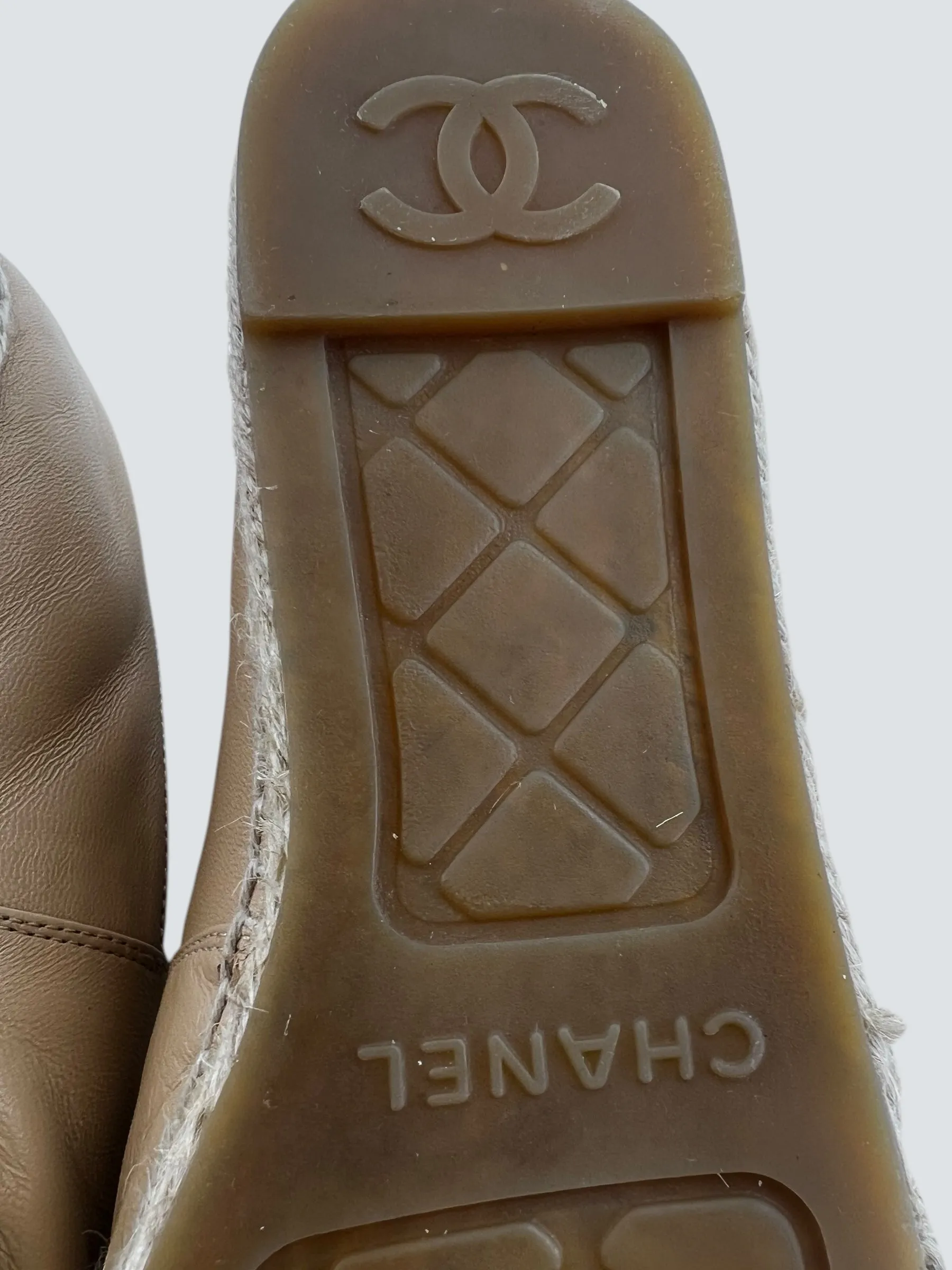 Chanel Size UK 4 Beige Espadrilles