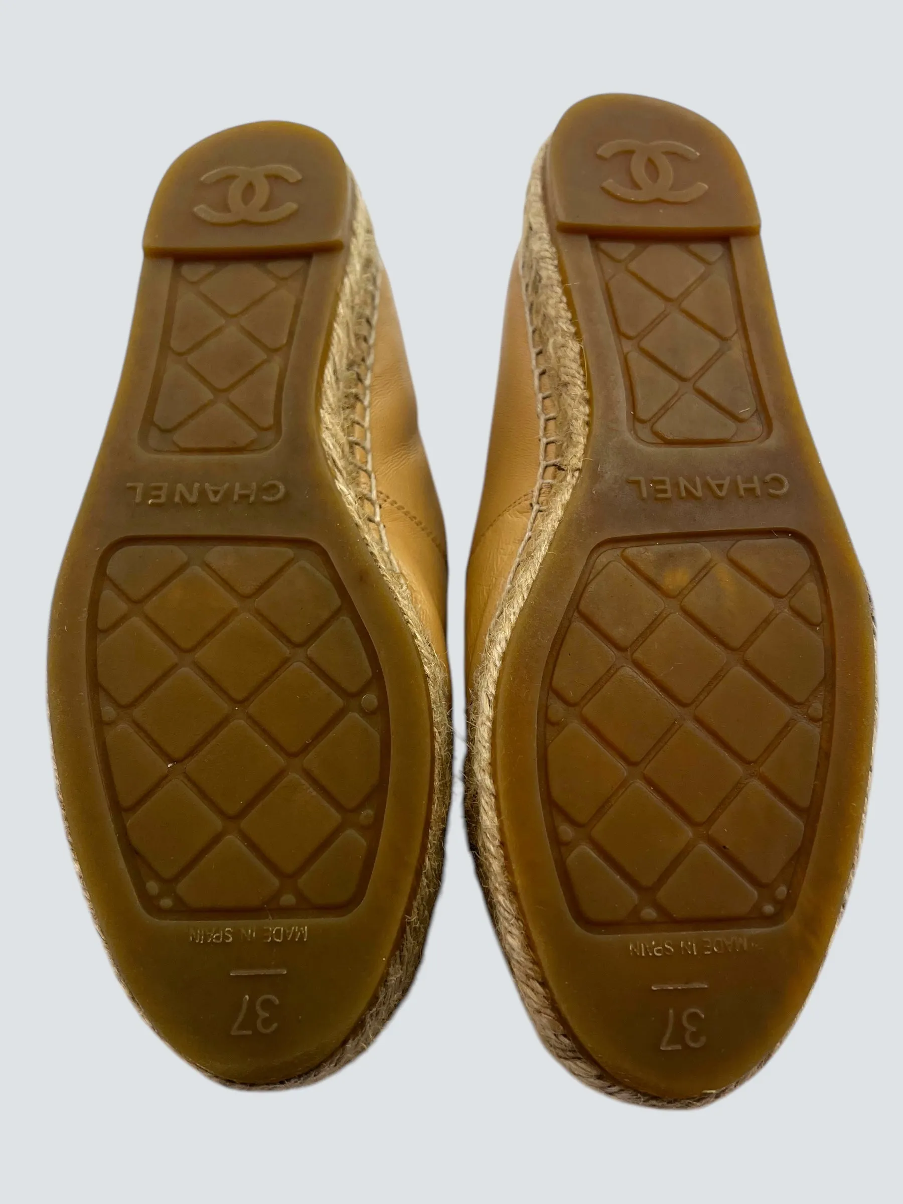 Chanel Size UK 4 Beige Espadrilles