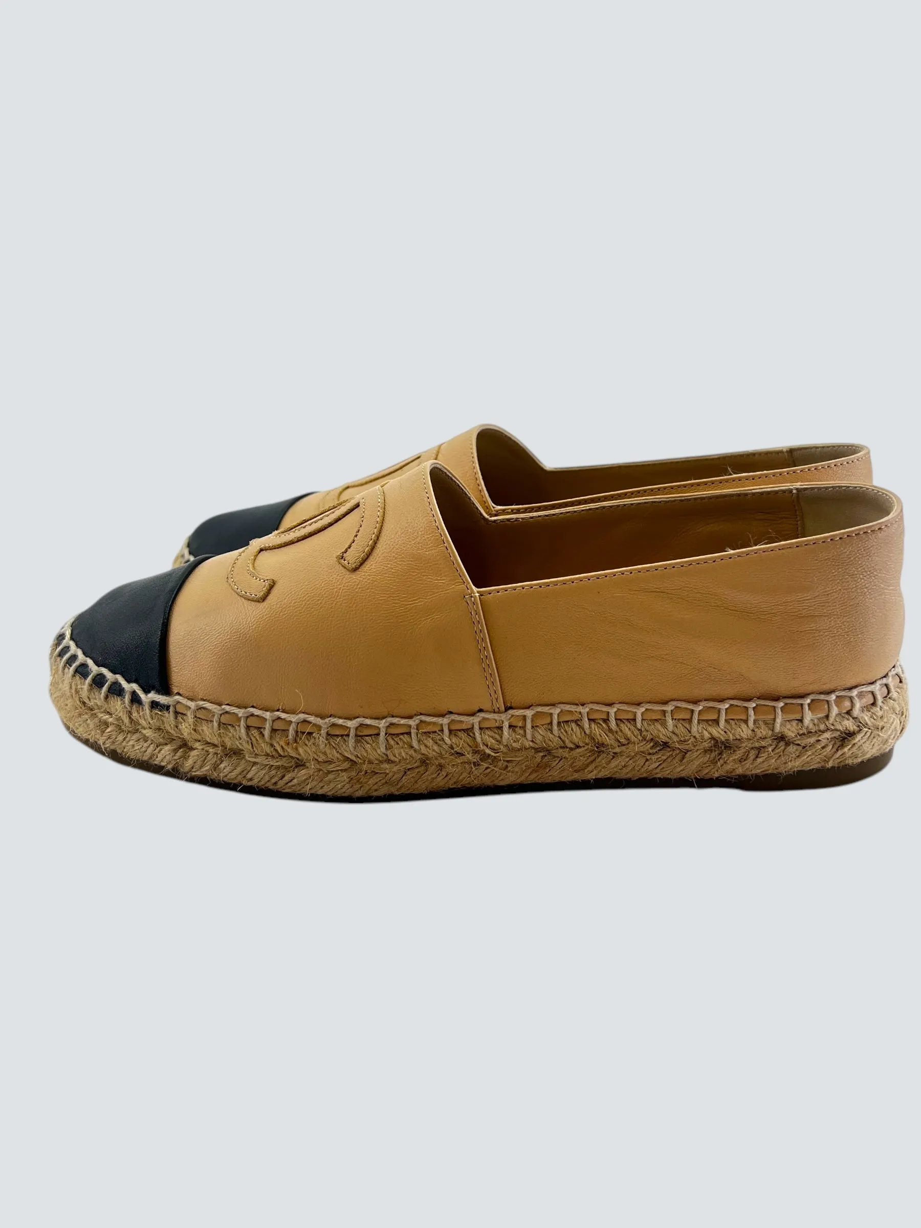 Chanel Size UK 4 Beige Espadrilles