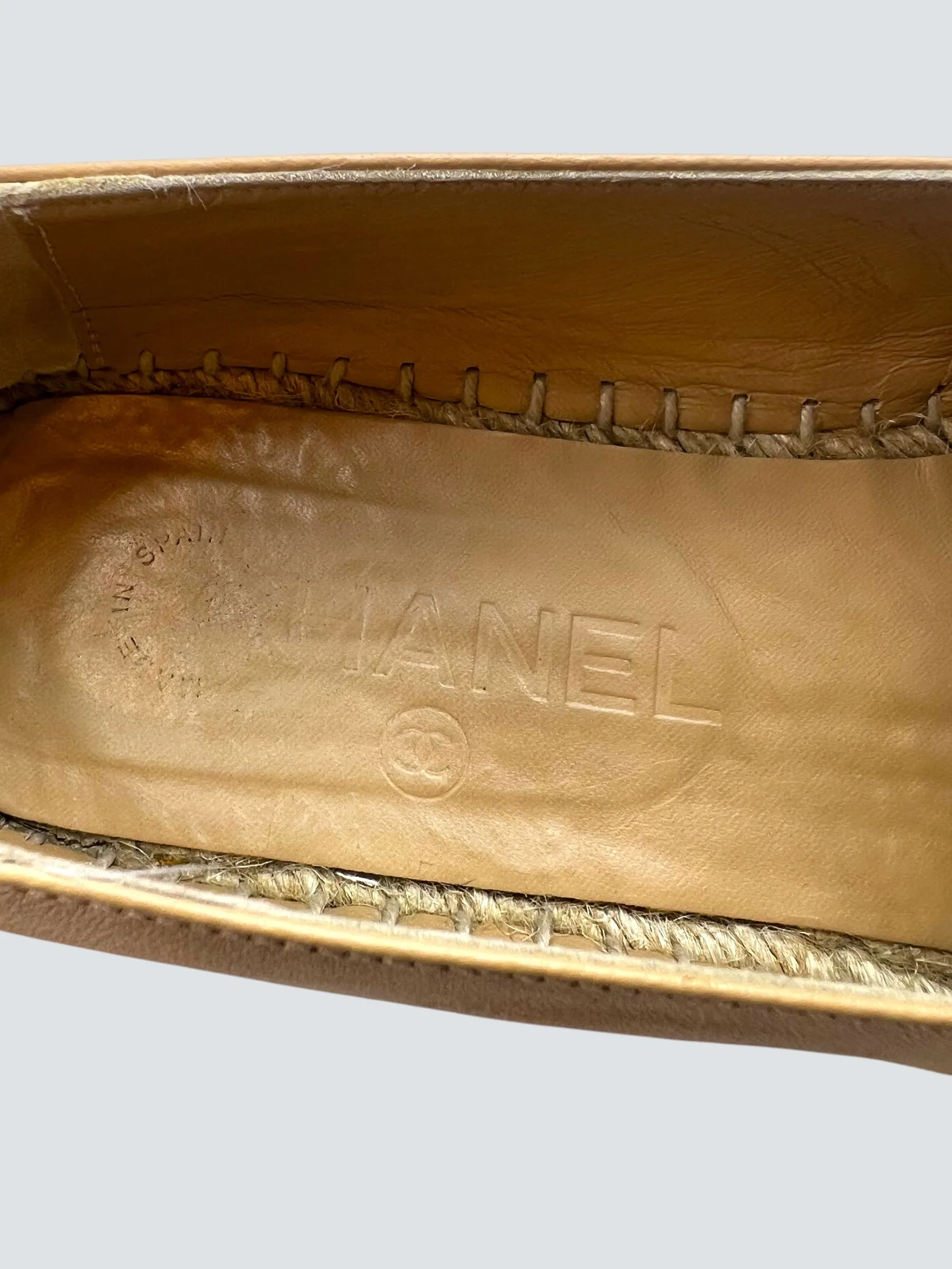 Chanel Size UK 4 Beige Espadrilles